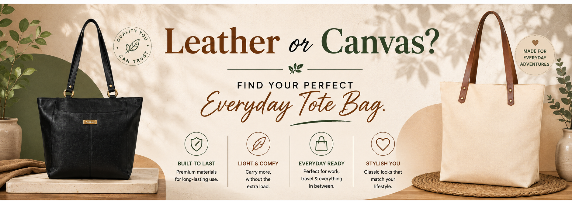 Leather Tote Bag vs Canvas Tote Bag: Which One Should You Choose?