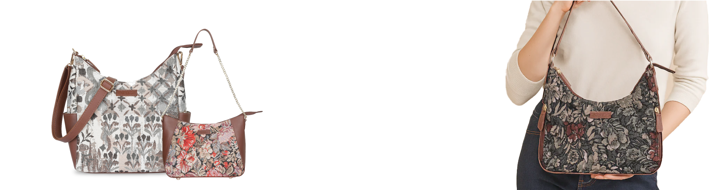 Hand Crafted Fabric Hobo Bag