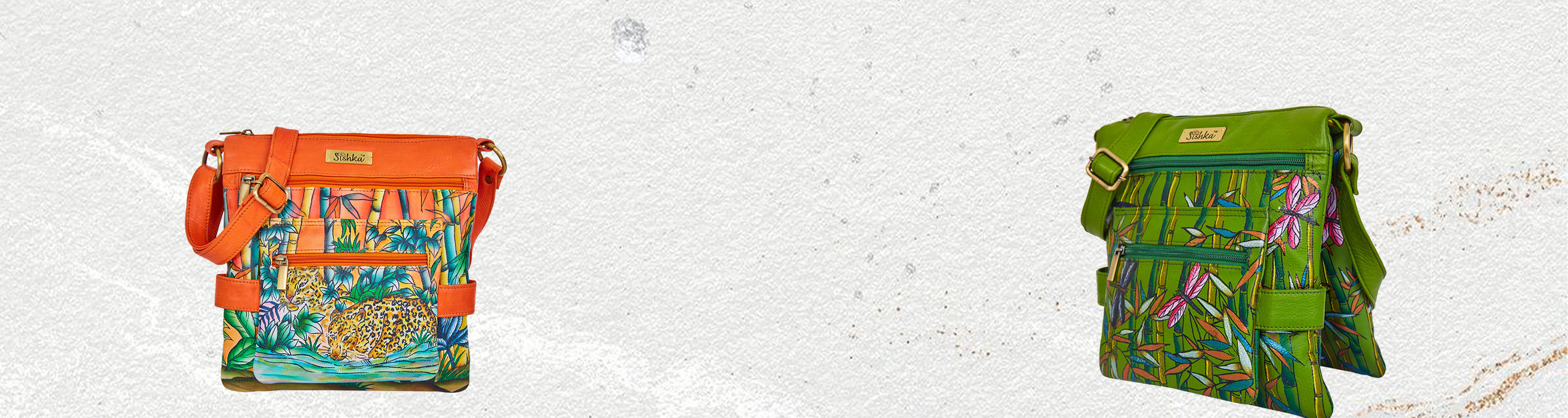 Hand Painted Crossbody Bag