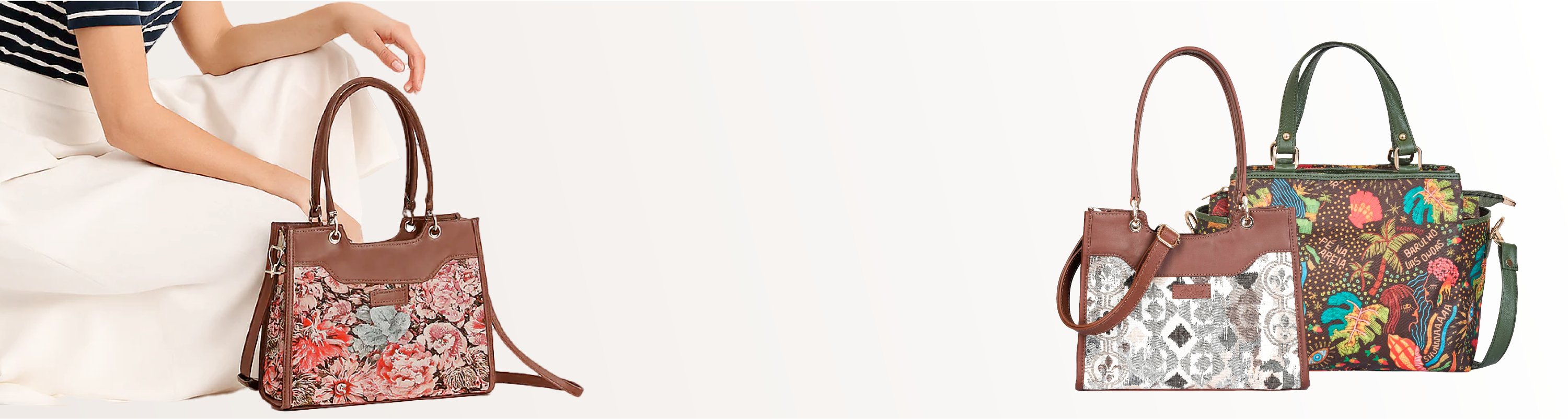 Hand Crafted Fabric Satchel Bag