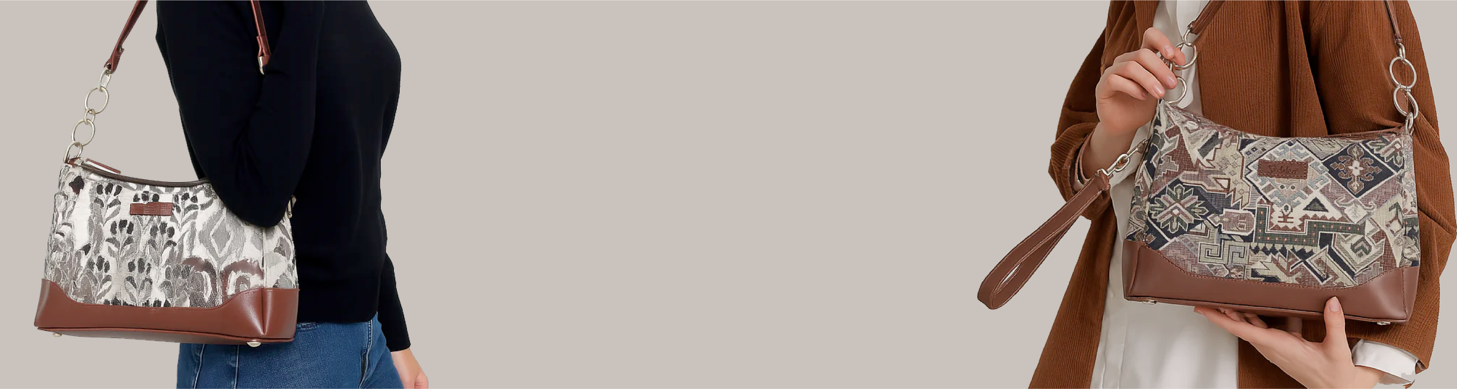 Hand Crafted Fabric Shoulder Bag