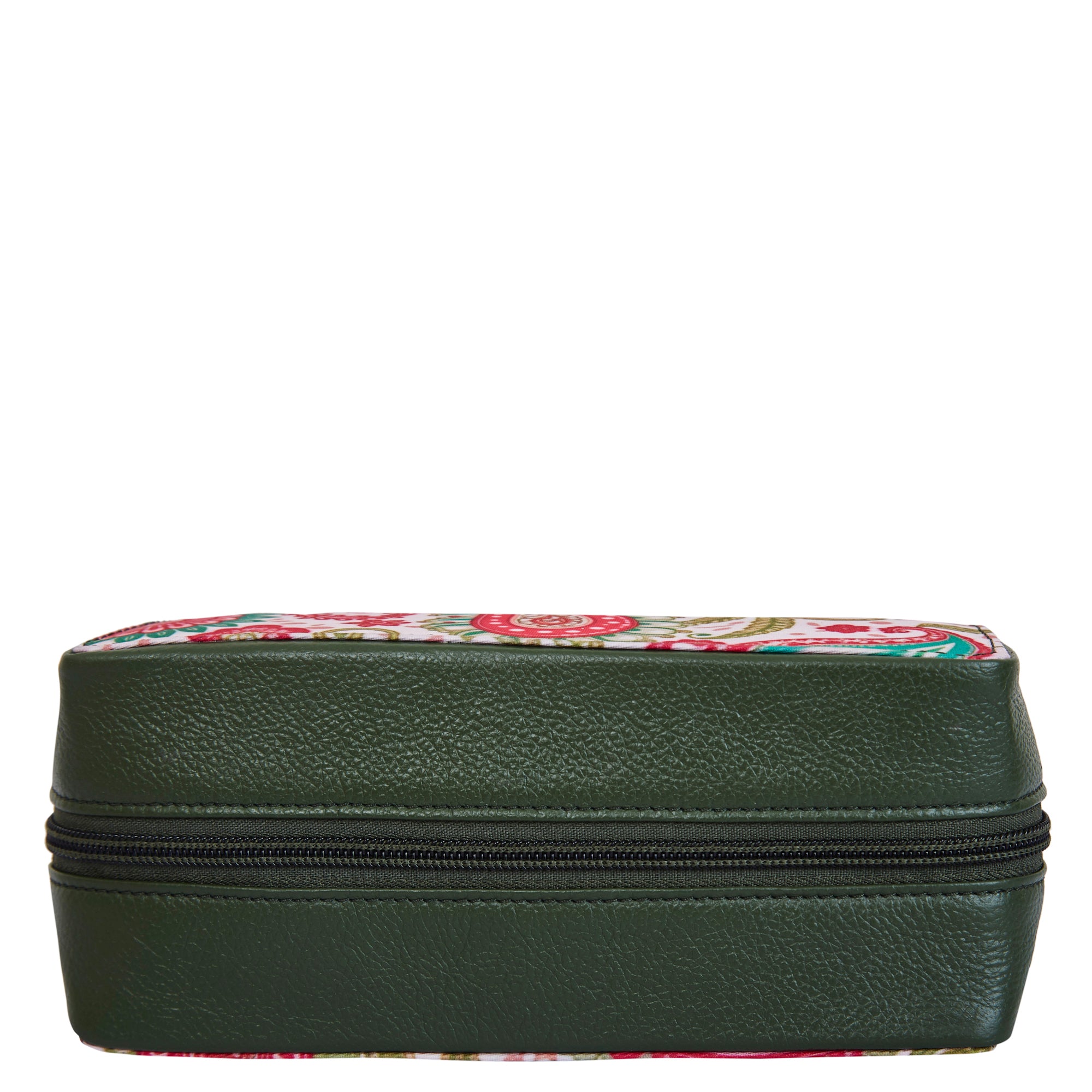 Paisley Travel Jewelry Organizer for Women with Stylish Leather Details