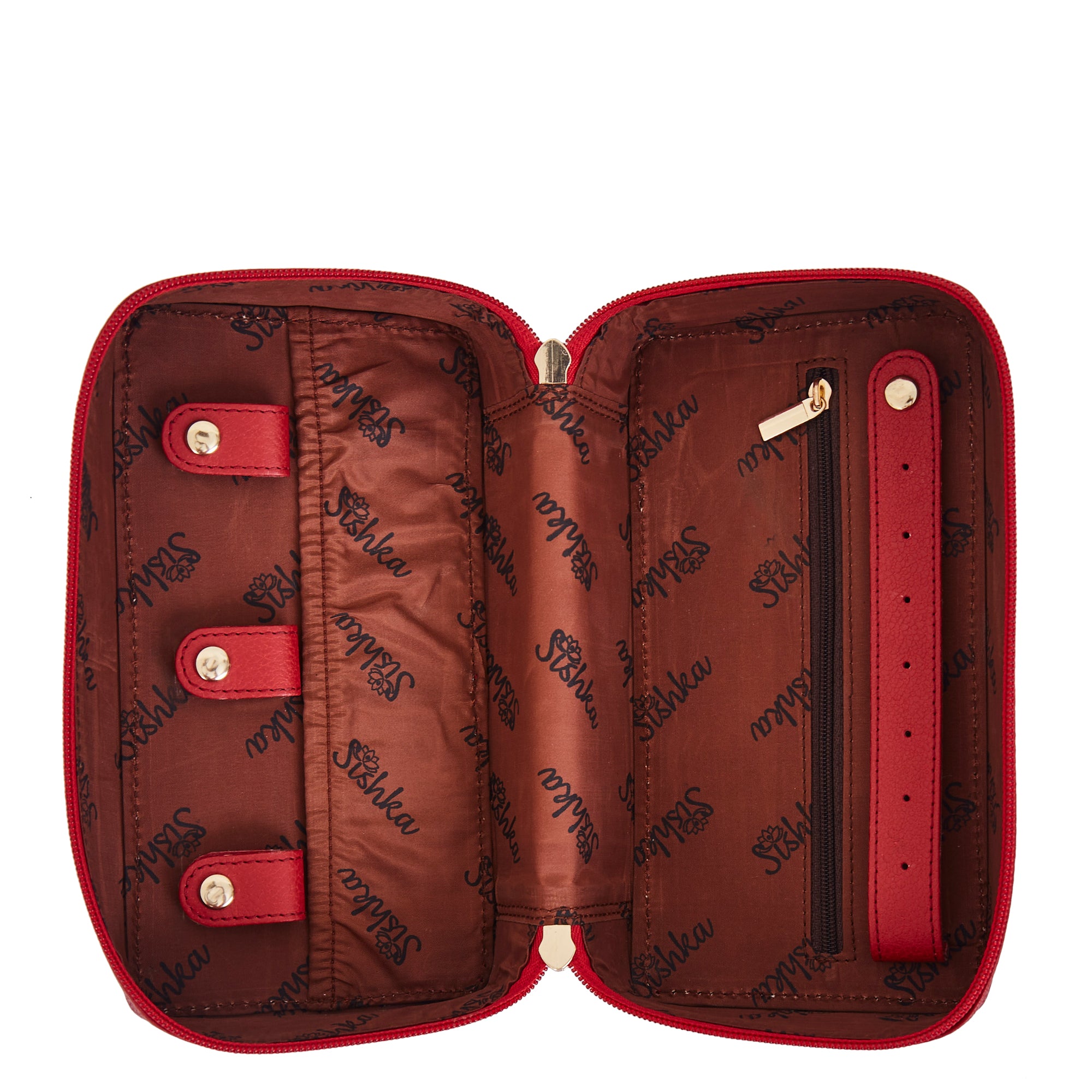Butterfly Travel jewellery Organizer with Stylish Leather Details for Women