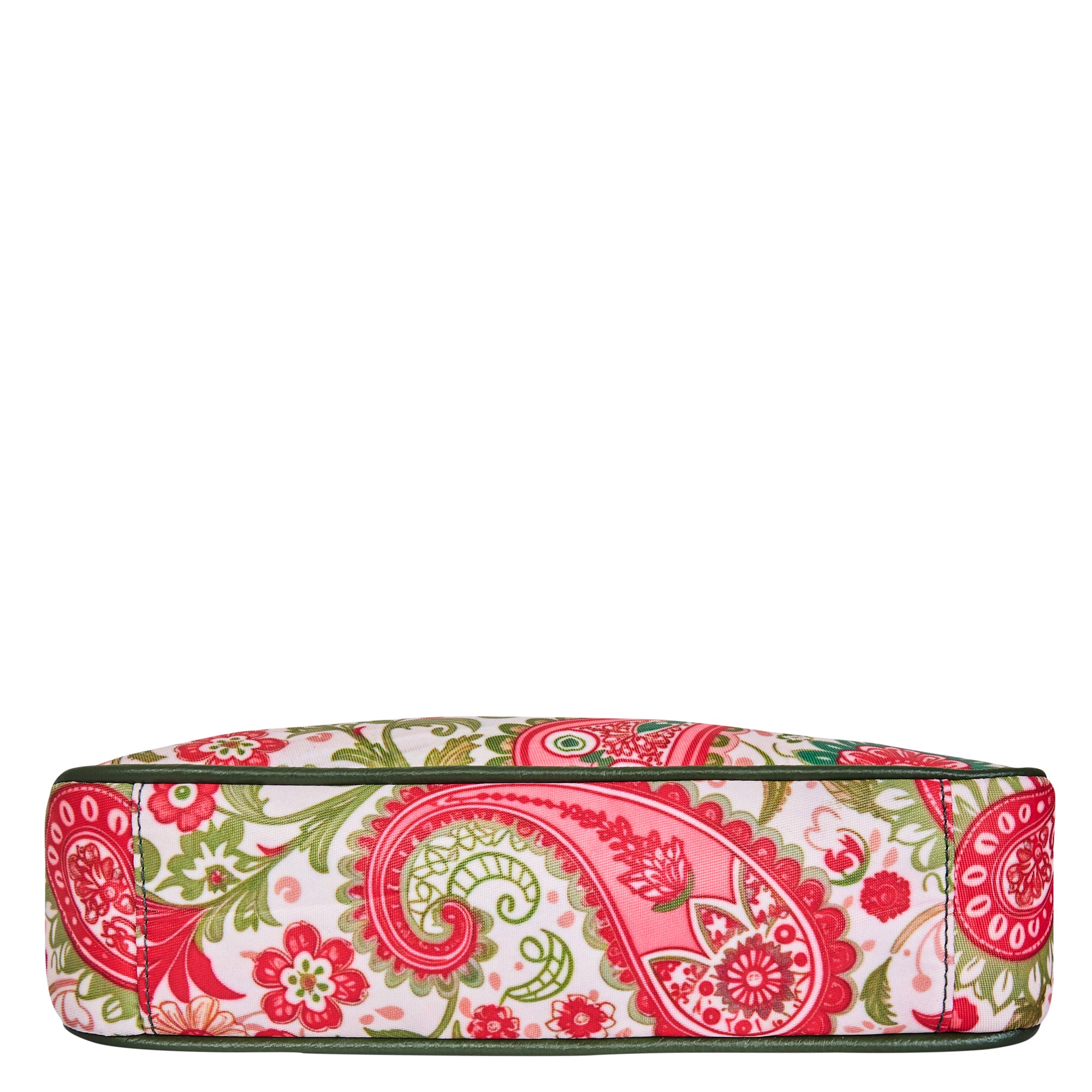 Women's East/West Paisley Print Hobo with Strap and Leather Details