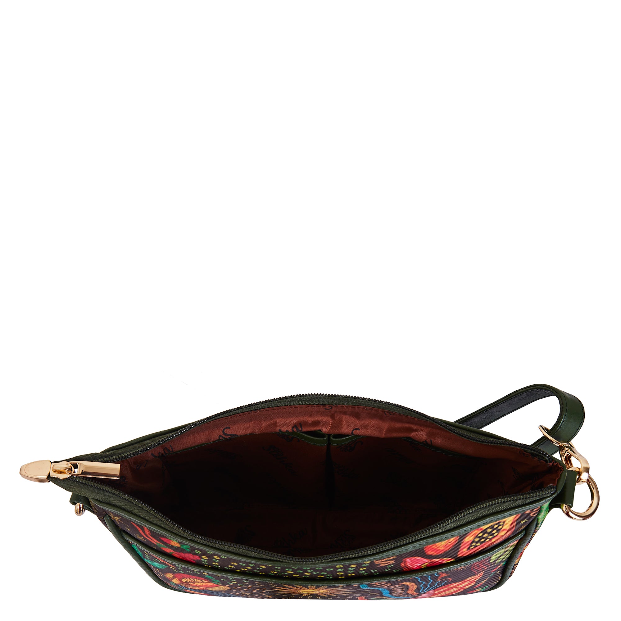 Sea Themed East/West ladies' Hobo bag with Leather and Adjustable Strap