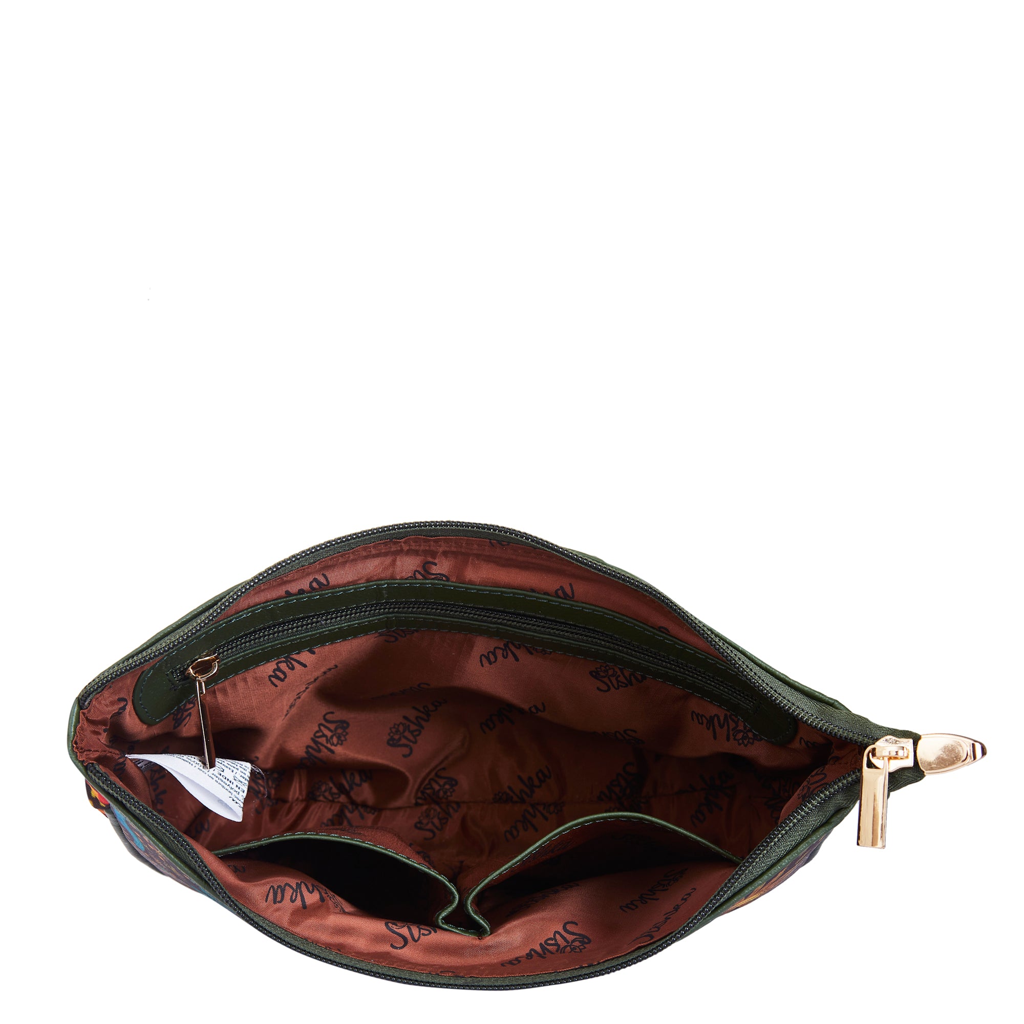 Sea Themed East/West ladies' Hobo bag with Leather and Adjustable Strap