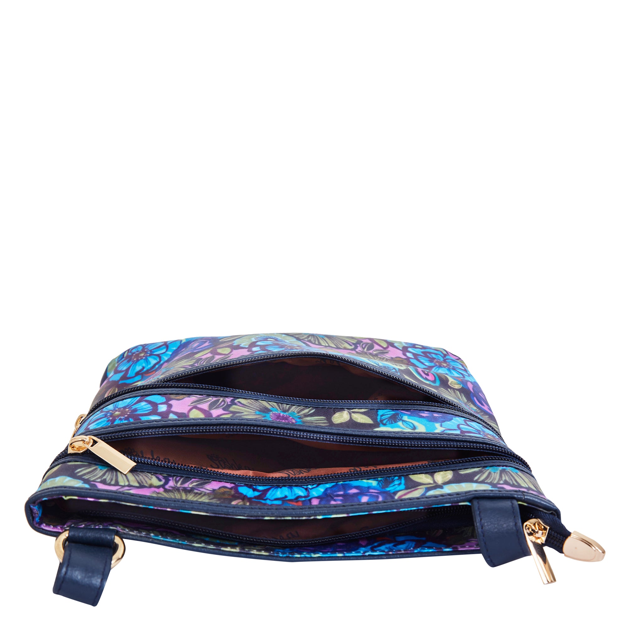 Elegant Women's Crossbody Bag with Botanical Print