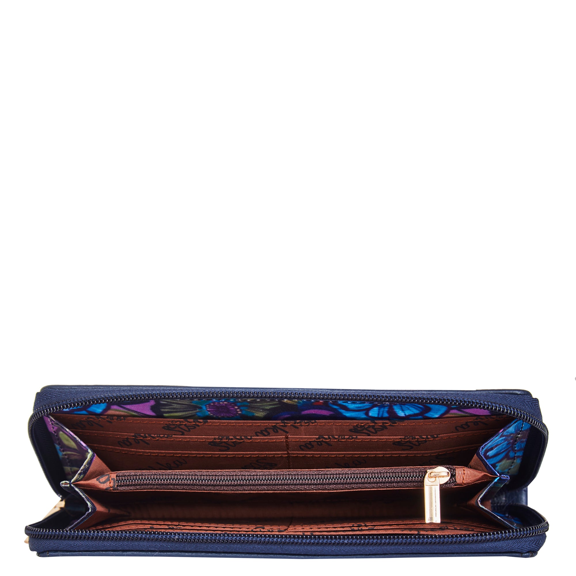 Floral Print Leather-Accented Wristlet Travel Wallet – Vibrant and Stylish for Women