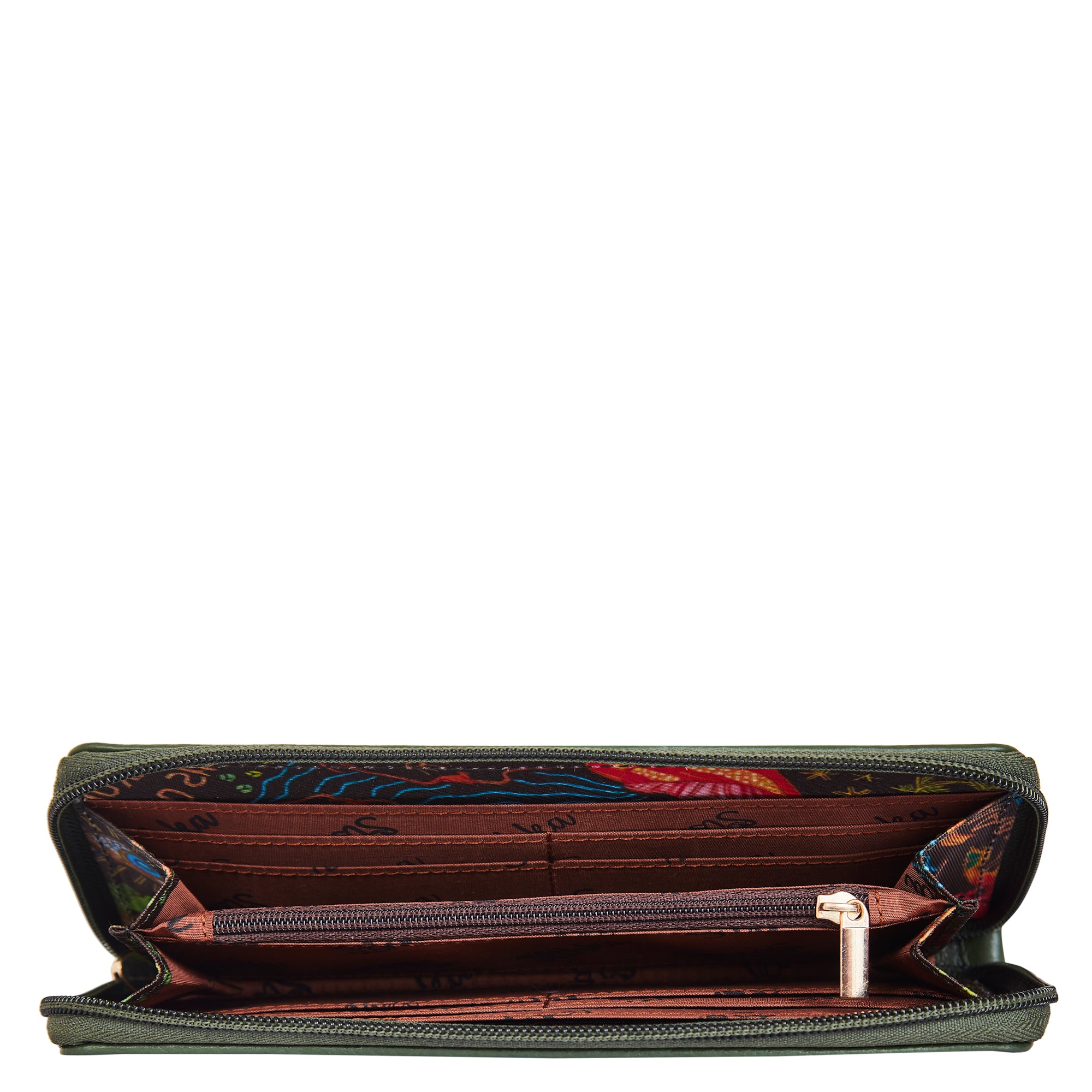 Stylish and Practical Wristlet Wallet for Women – Coastal Prints with Leather Accents