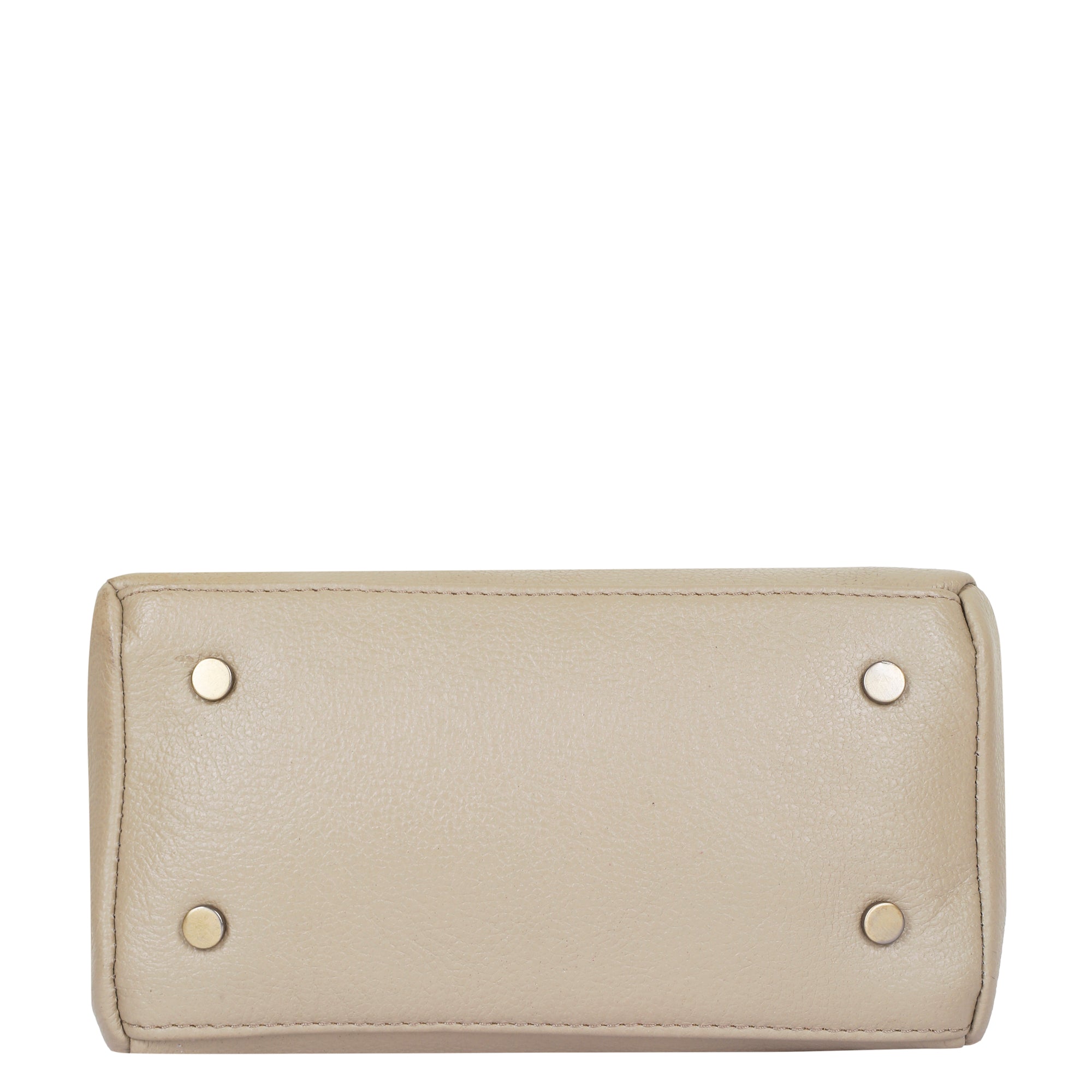 Taupe Genuine Leather Crossbody Sling Bag for Women