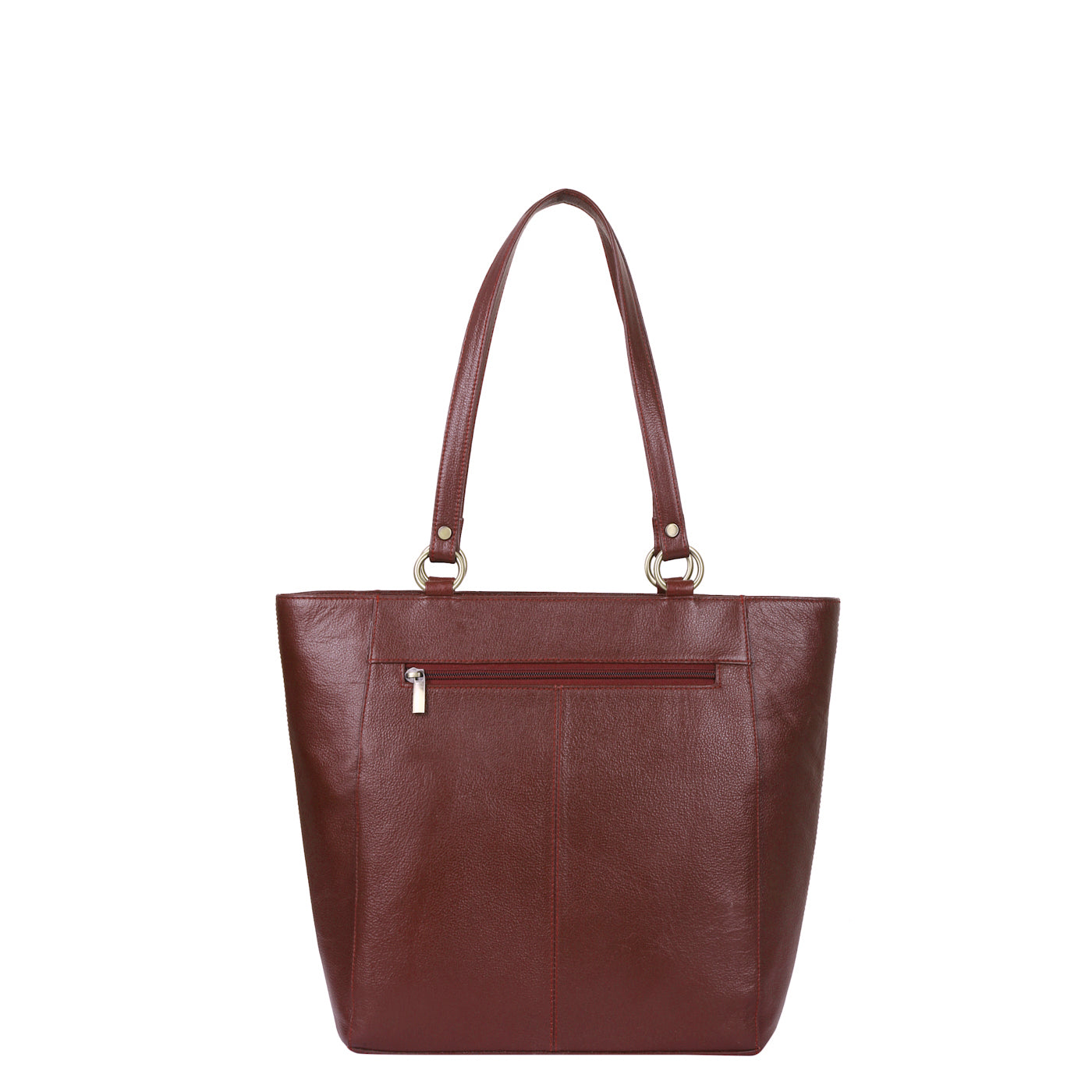 Sishka Brown Tote Bag for Women – Classic Genuine Leather Shoulder Handbag, Spacious Top Handle Satchel, Elegant Ladies Purse for Office, Travel, Parties & Everyday Use (H 12" x W 15.25" x D 4.75").