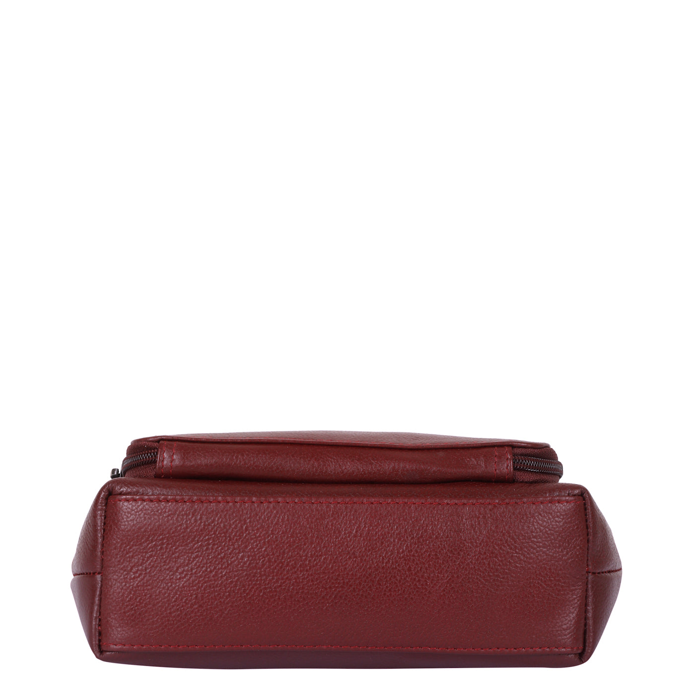 Sishka Cherry Red Shoulder Bag for Women – Stylish Hobo Handbag, Soft Genuine Leather Tote with Top Zipper Closure, Ideal for Daily Use, Travel & Casual Outings (H 6.25" x W 10.5" x D 4").