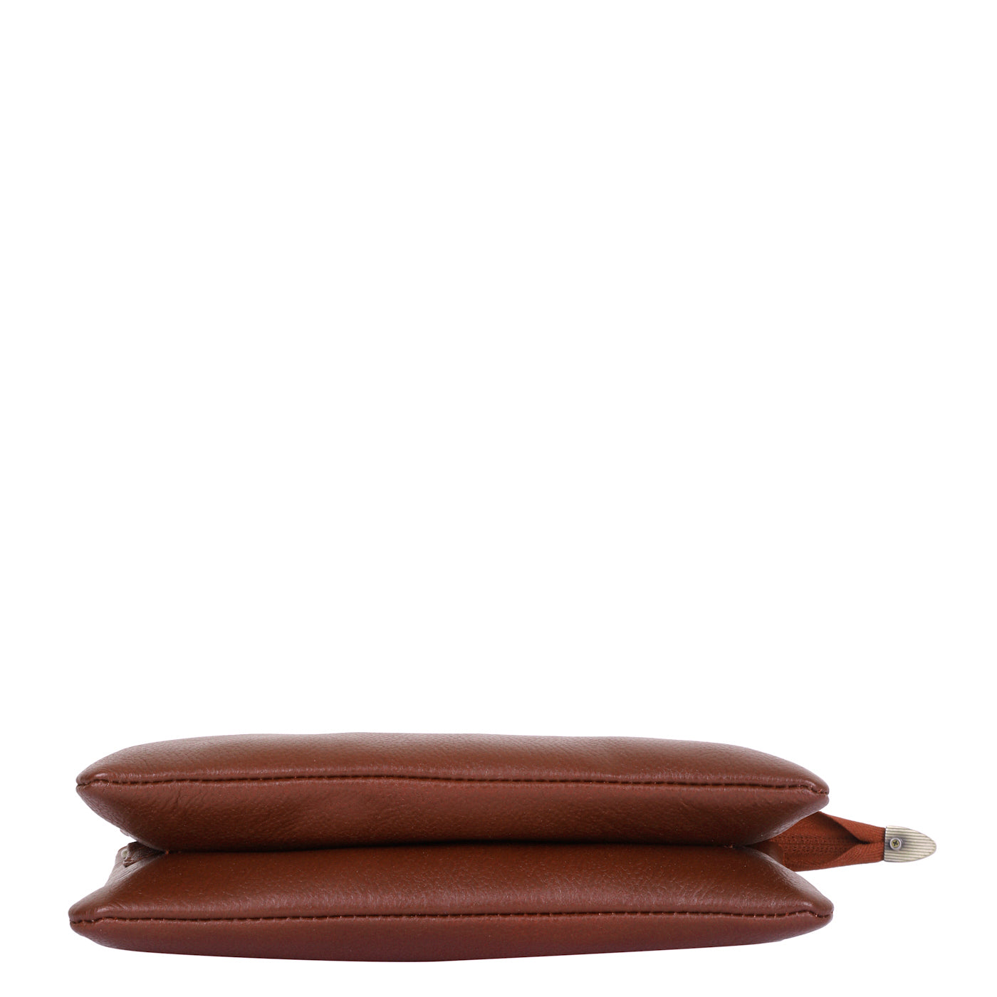 Brown Genuine Leather Crossbody Bag for Women – Elegant Crossover Shoulder Purse