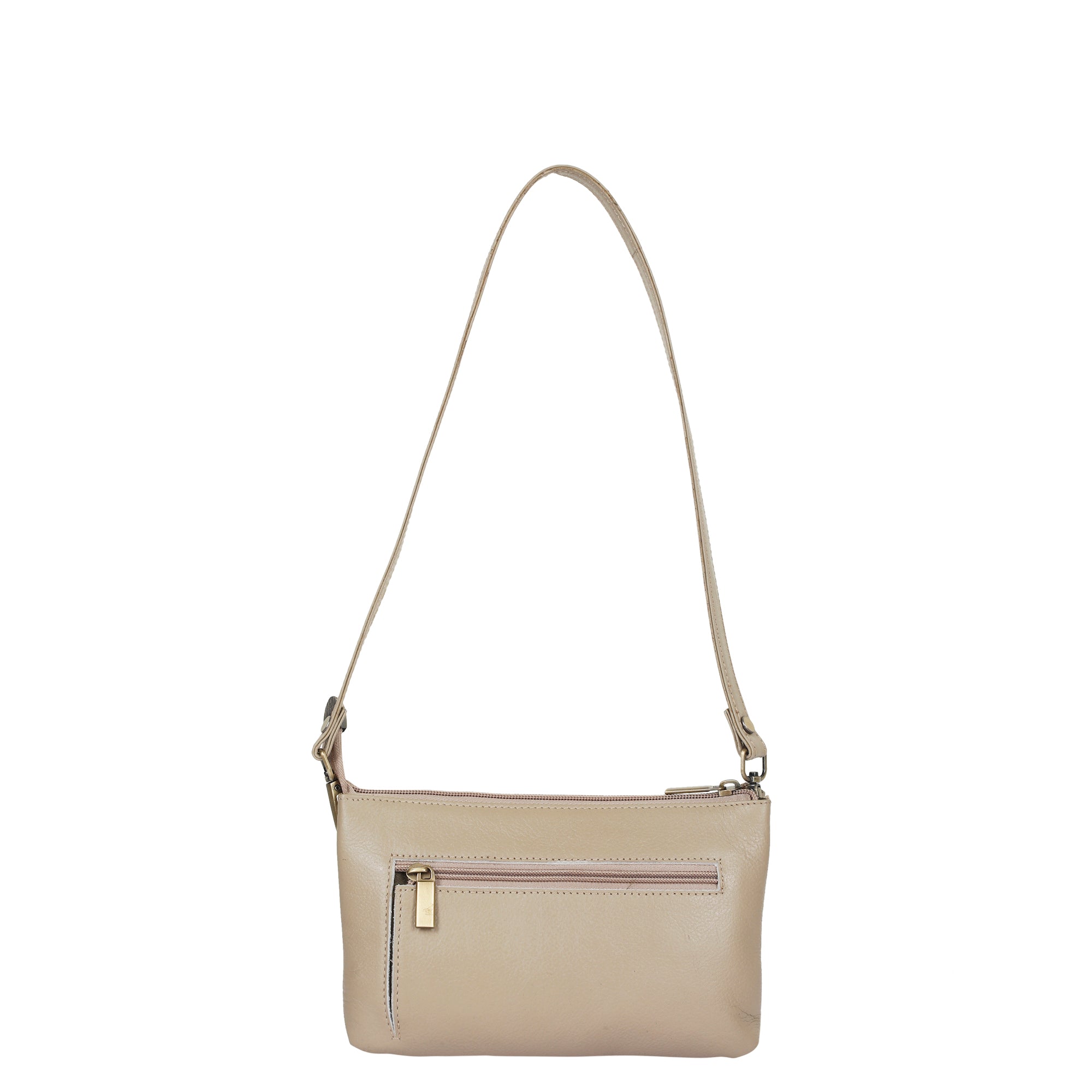 Genuine Leather Crossbody Organizer Bag for Women – Stylish Shoulder Handbag