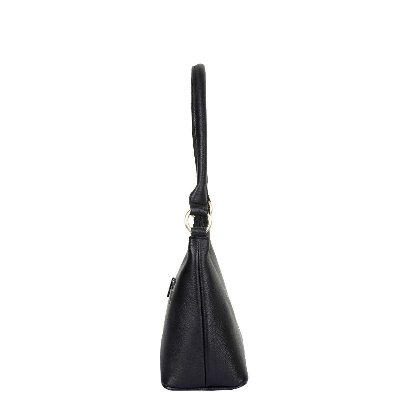 Sishka Black Genuine Leather Hobo Bag – Stylish Tote Shoulder Handbag, Soft Leather Satchel, Versatile Crossbody Purse for Women (H 7.25" x W 10.5" x D 4.25").