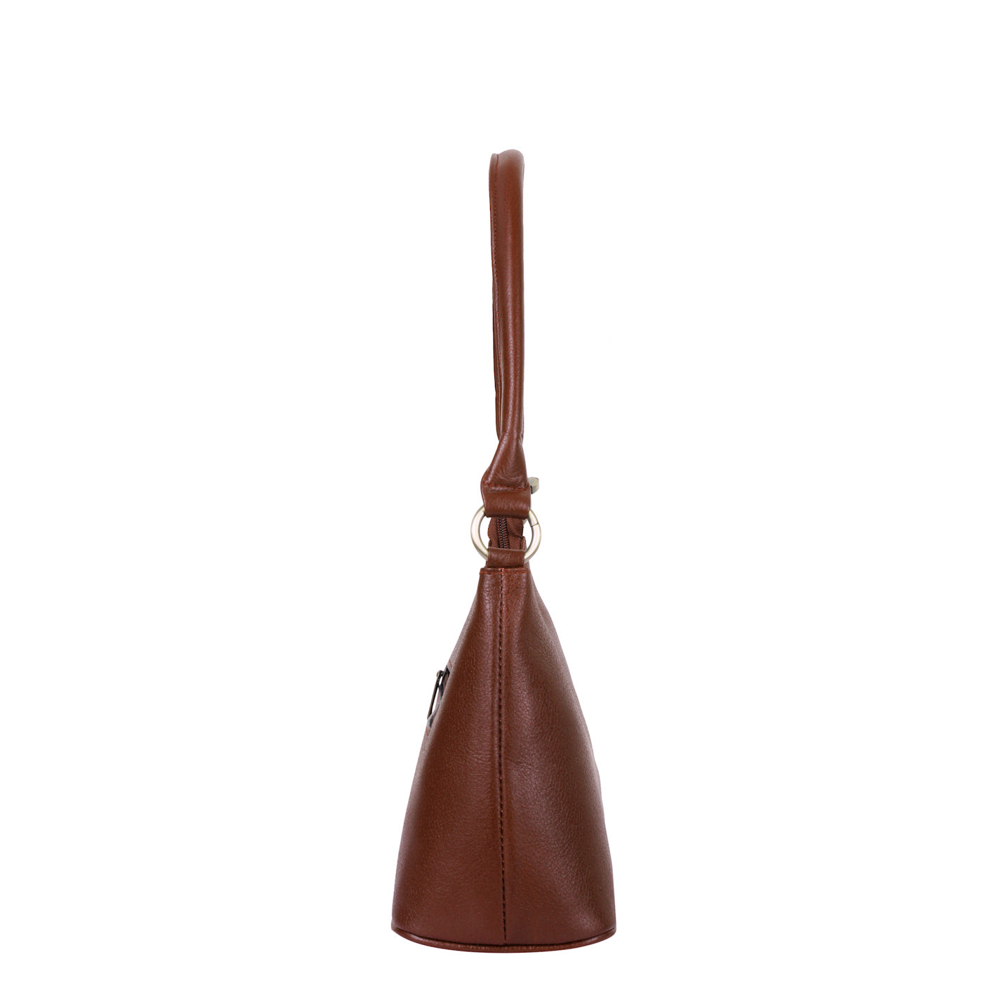 Brown Genuine Leather Shoulder Handbag – Women’s Hobo Tote Purse