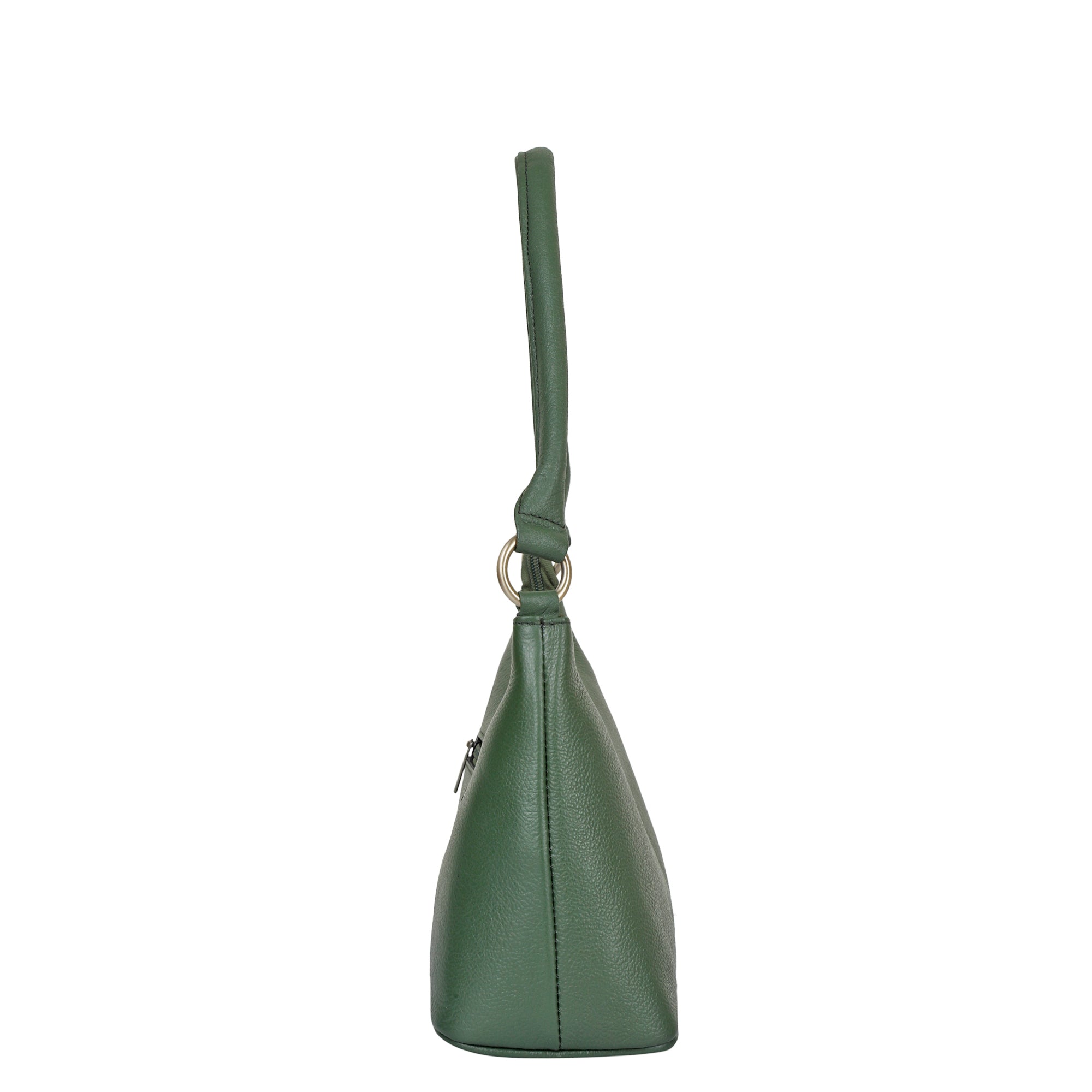 Sishka Genuine Leather Hobo Bag – Stylish Tote Shoulder Handbag, Soft Leather Satchel, Versatile Crossbody Purse for Women (H 7.25" x W 10.5" x D 4.25").- Olive