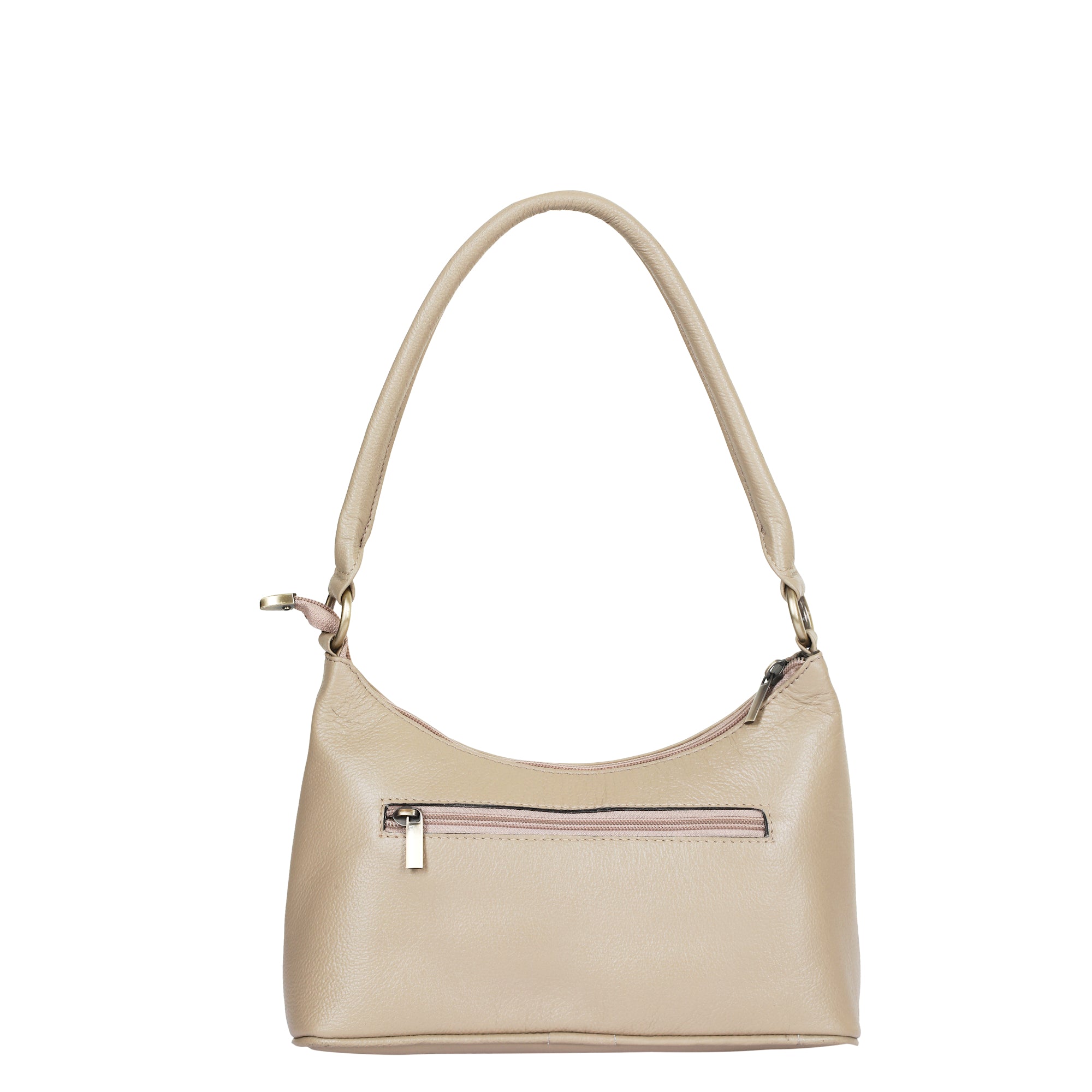 Sishka Genuine Leather Hobo Bag – Elegant Tote Shoulder Handbag, Soft Leather Satchel, Versatile Crossbody Purse for Women – Taupe (H 7.25" x W 10.5" x D 4.25").