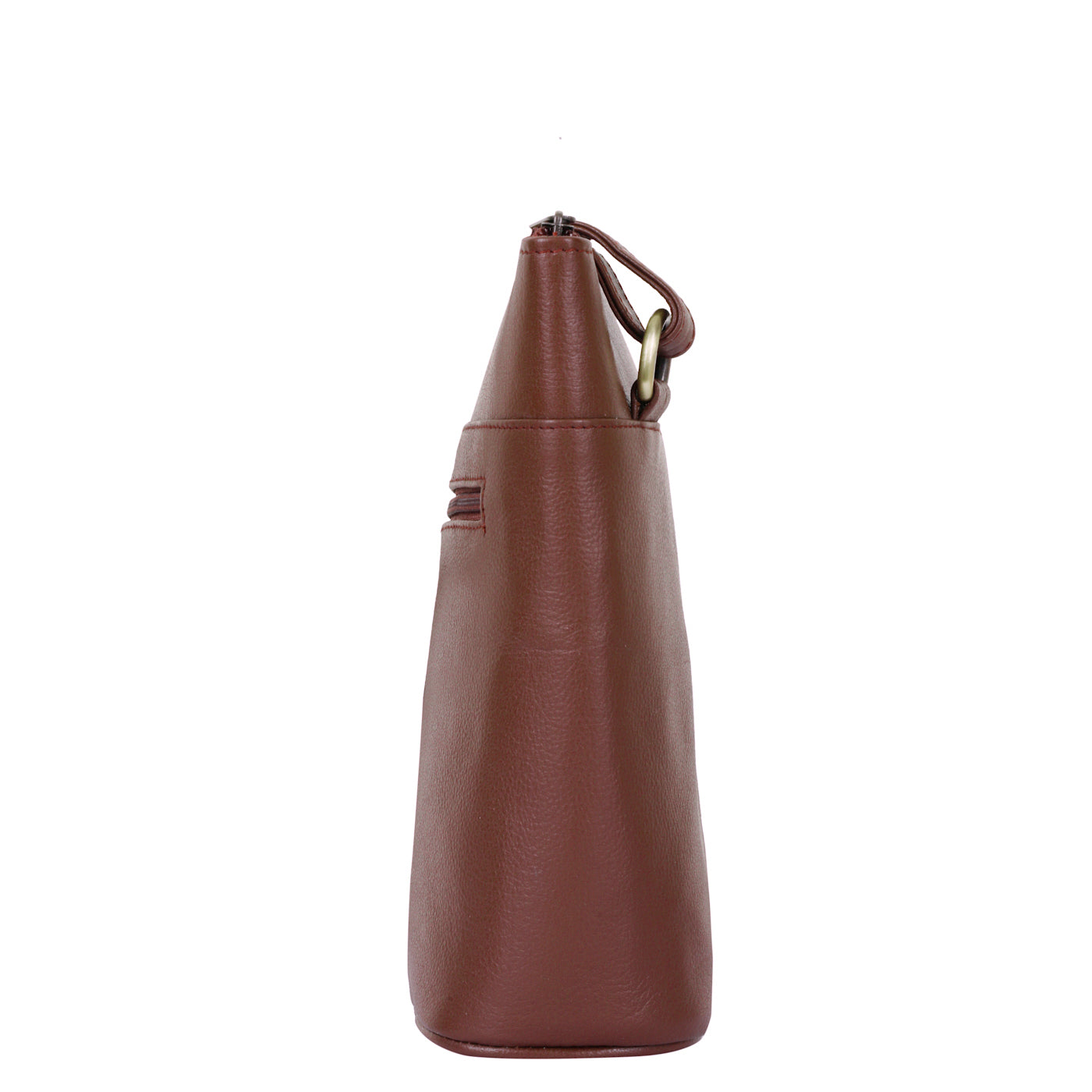 Brown Genuine Leather Crossbody Purse for Women – Elegant Shoulder Organizer Bag