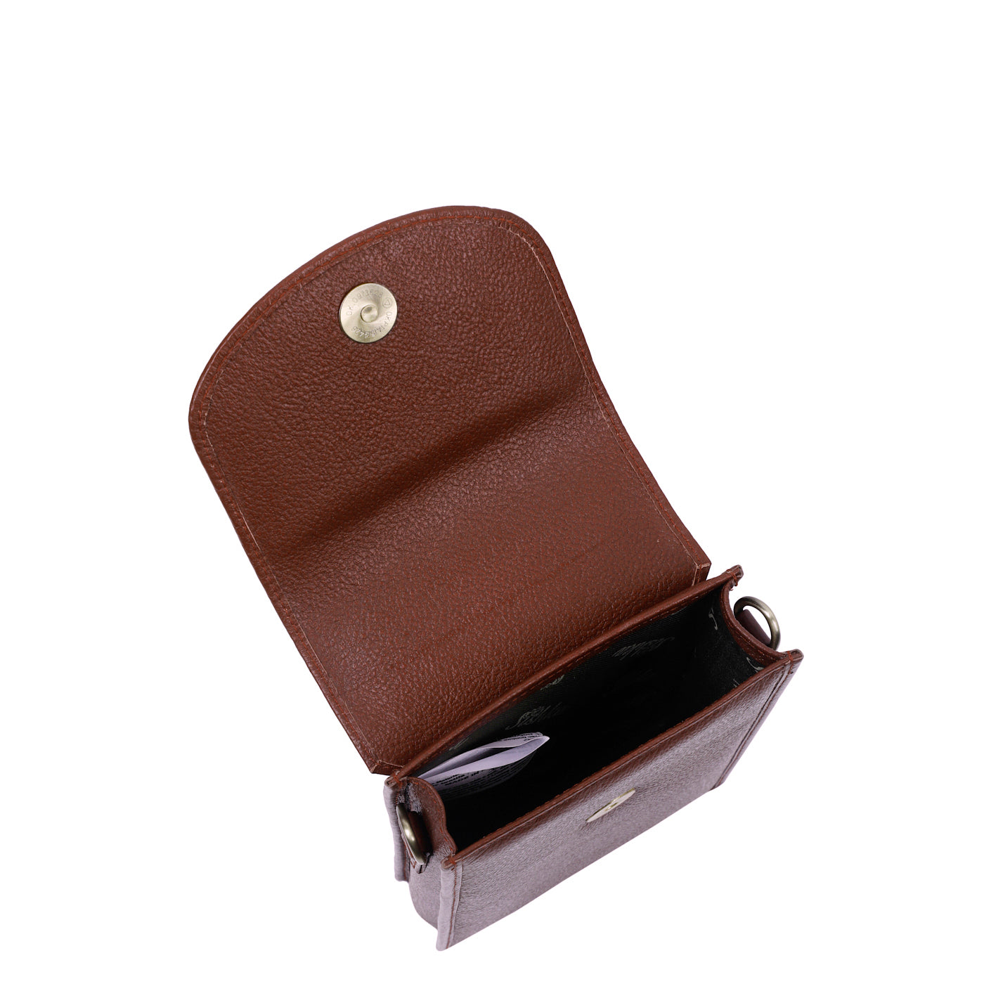 Crossbody Cell Phone Wallet in Stylish Brown by Sishka – Leather Purse, Convenient Shoulder Bag, Practical Travel Sling, Compact Wallet for Everyday Needs.
