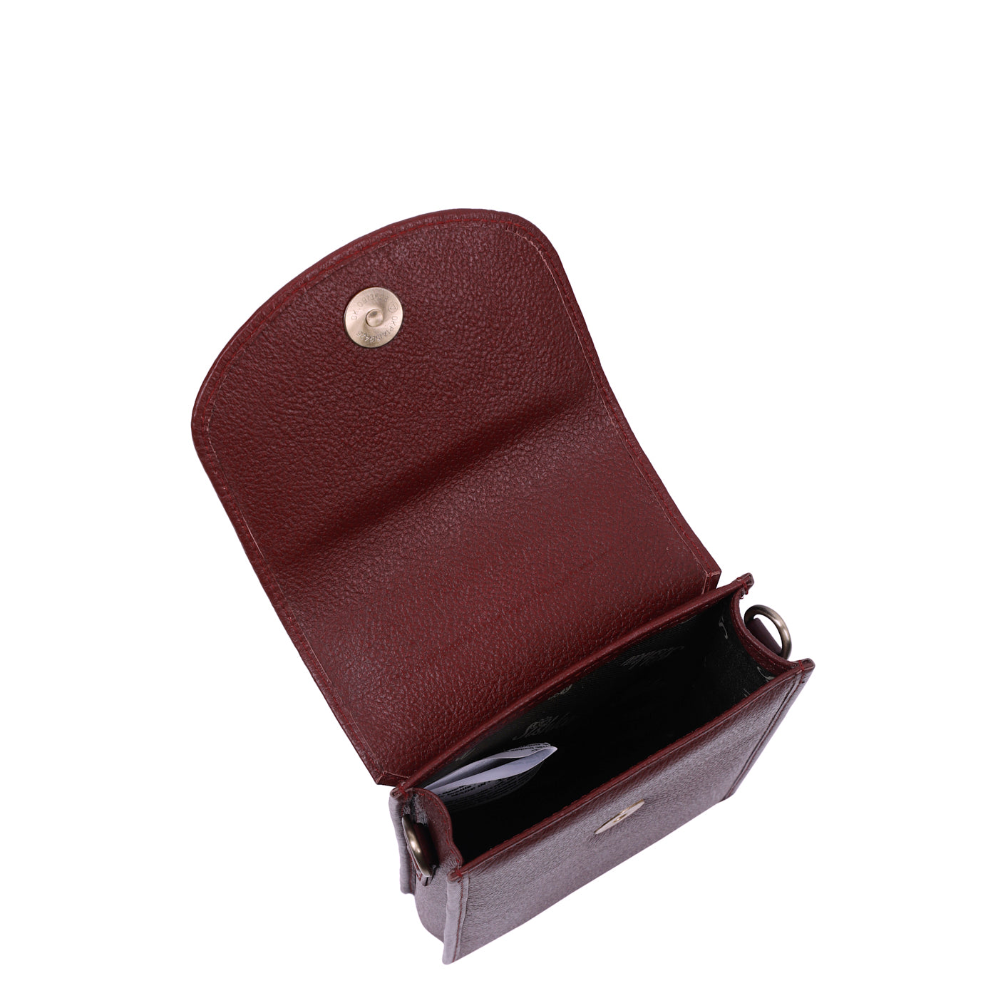 Sishka Cherry Red Crossbody Cell Phone Wallet for Women – Leather Purse, Trendy Shoulder Handbag, Genuine Leather Phone Bag, Travel Crossbody Purse, Compact Wallet & Sling for Daily Use.