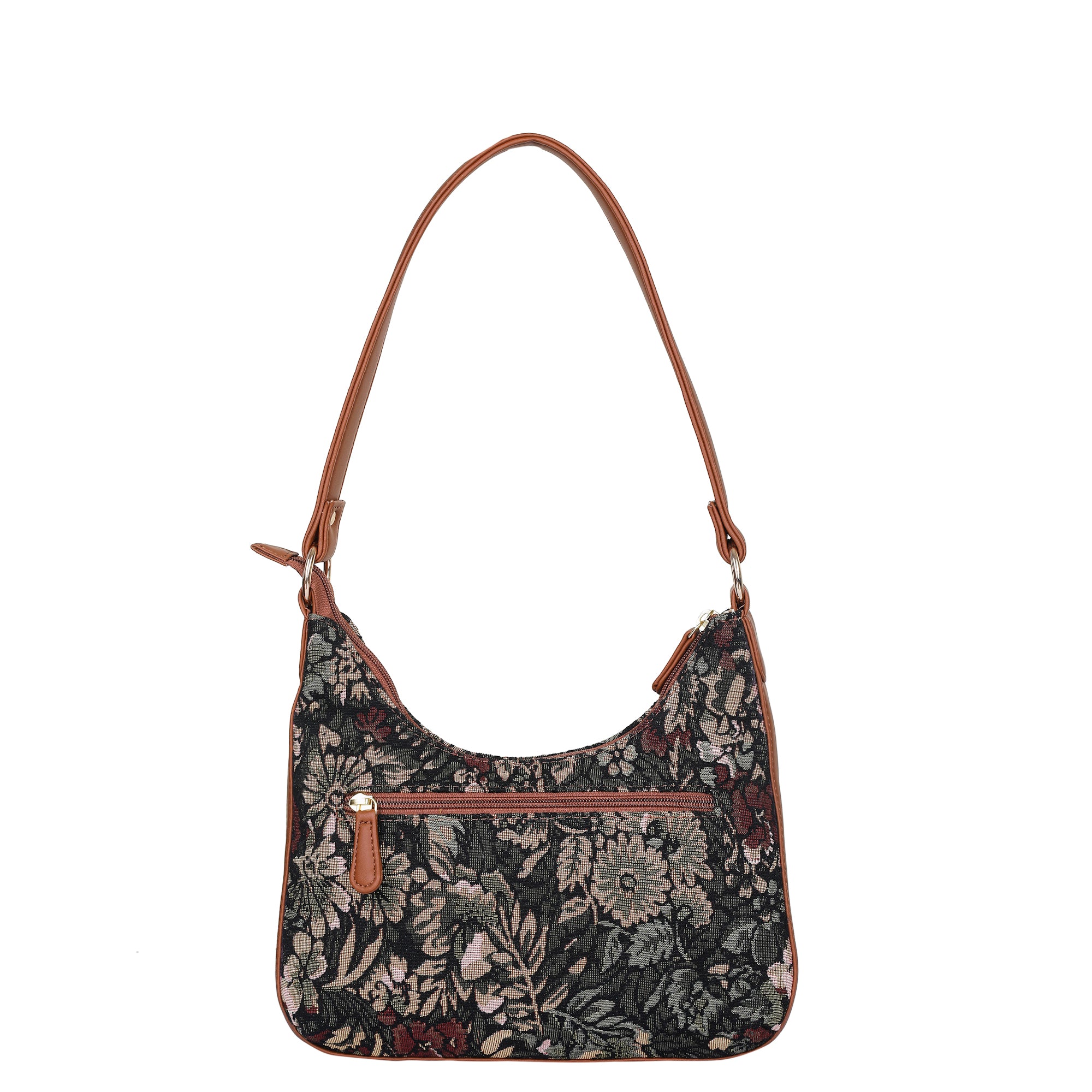 Women’s Vintage Tapestry Hobo Shoulder Bag – Vegan Leather Sling Satchel with Top Handle for Daily Use & Travel