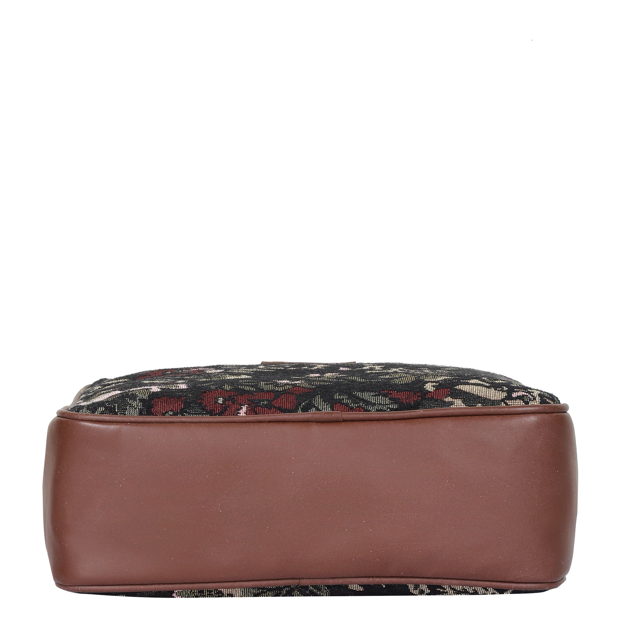 Vintage Tapestry Messenger Bag – Women’s Crossbody & Sling with Leather Trim