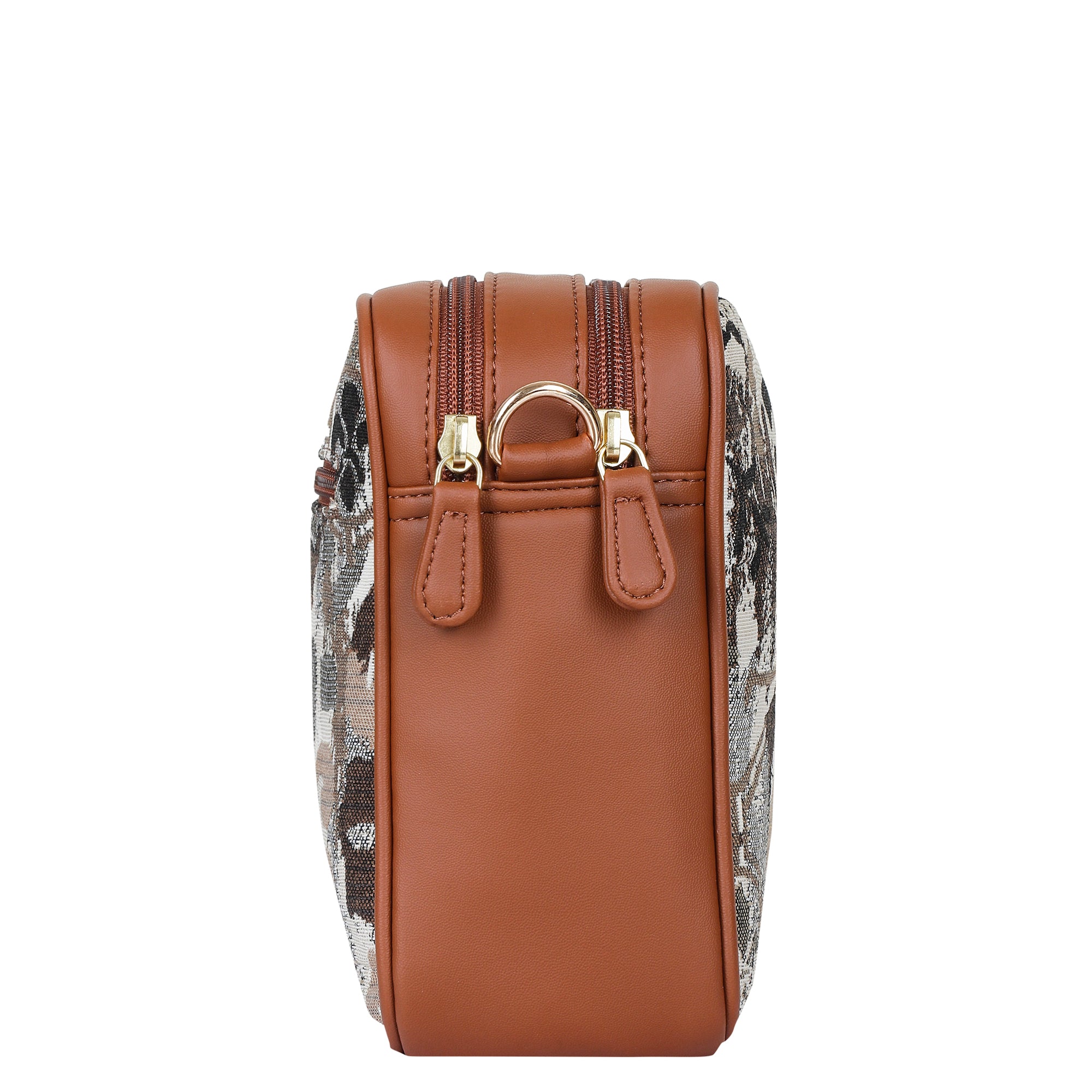Women’s Abstract Pattern Tapestry Messenger Satchel – Vegan Leather Crossbody Bag with Detachable Strap for Casual & Daily Wear