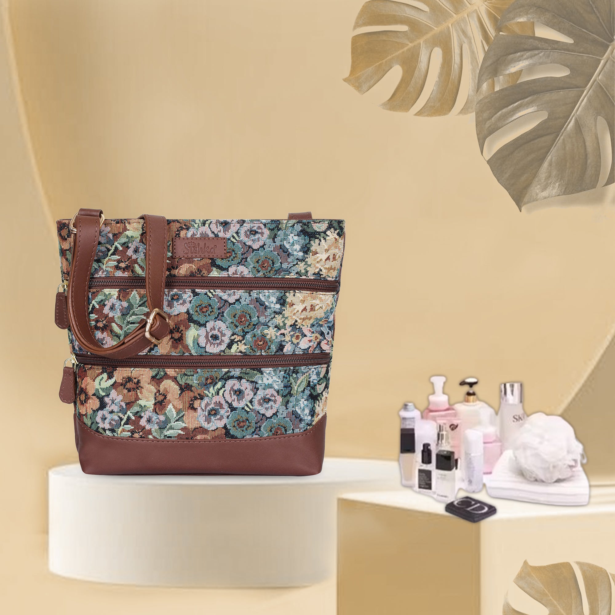 Botanical Tapestry Crossbody Bag – Women’s Shoulder & Messenger Purse
