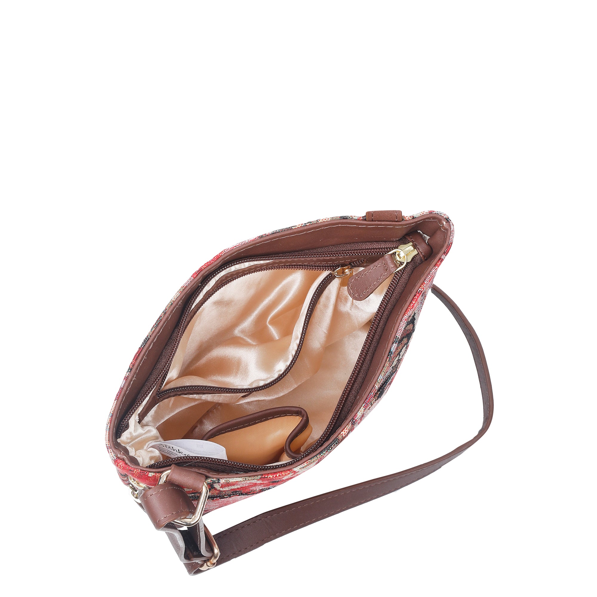 Floral Tapestry Crossbody Sling Bag – Women’s Shoulder & Messenger Purse