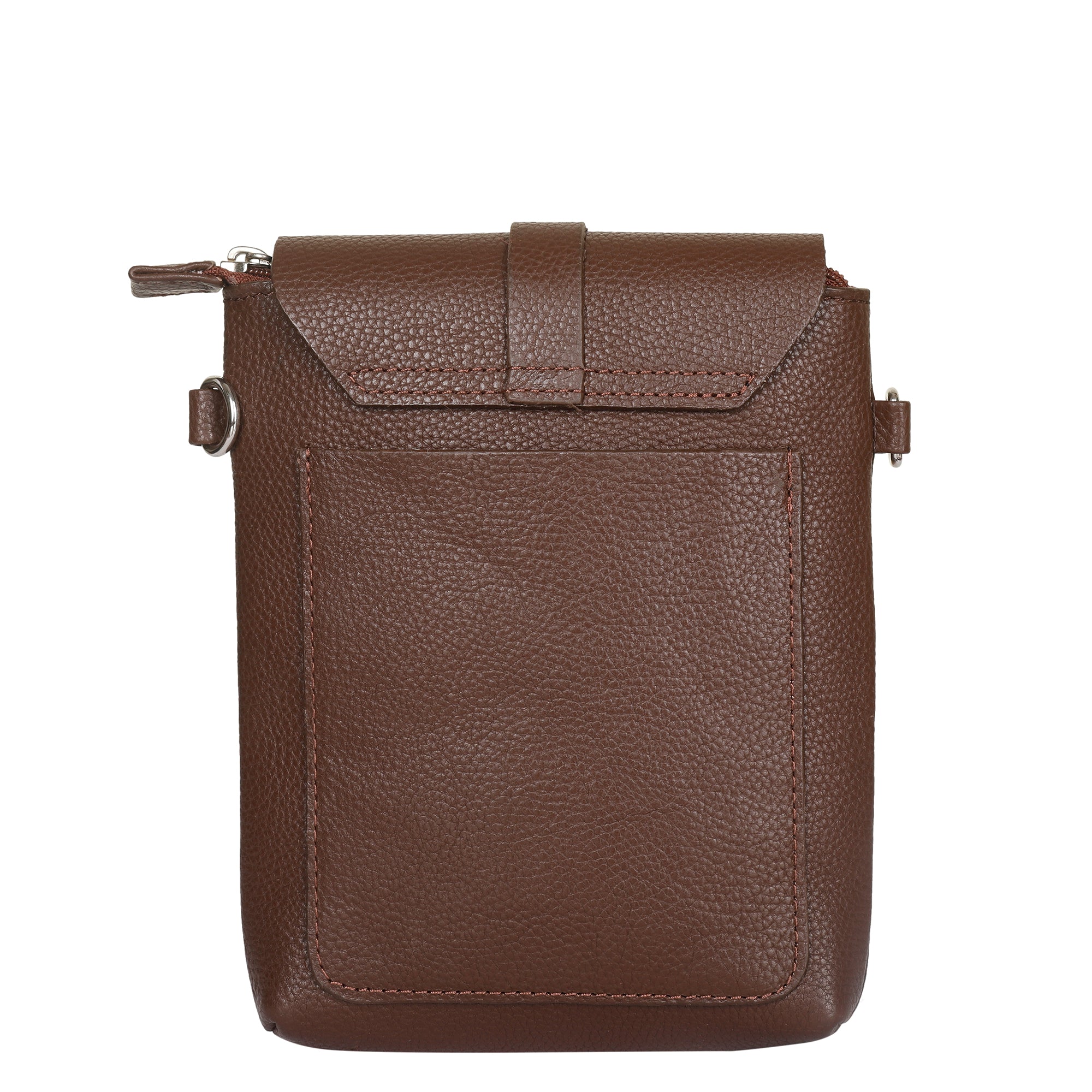 Leather Light Brown Messenger Bag for Men & Women –Small Crossbody Shoulder Bag, Side Sling Bag for Travel, Work & Daily Use