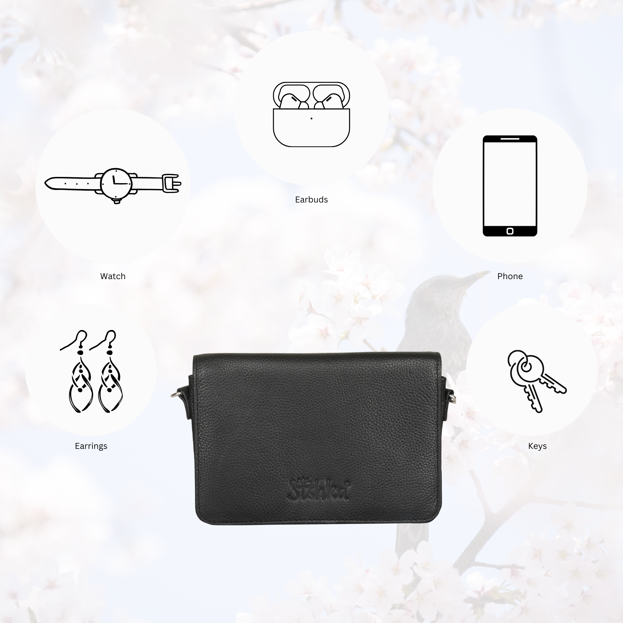 Genuine Leather Black Crossbody Shoulder Bag for Men & Women – Sling Messenger Bag for Work, Business, Travel & Daily Use