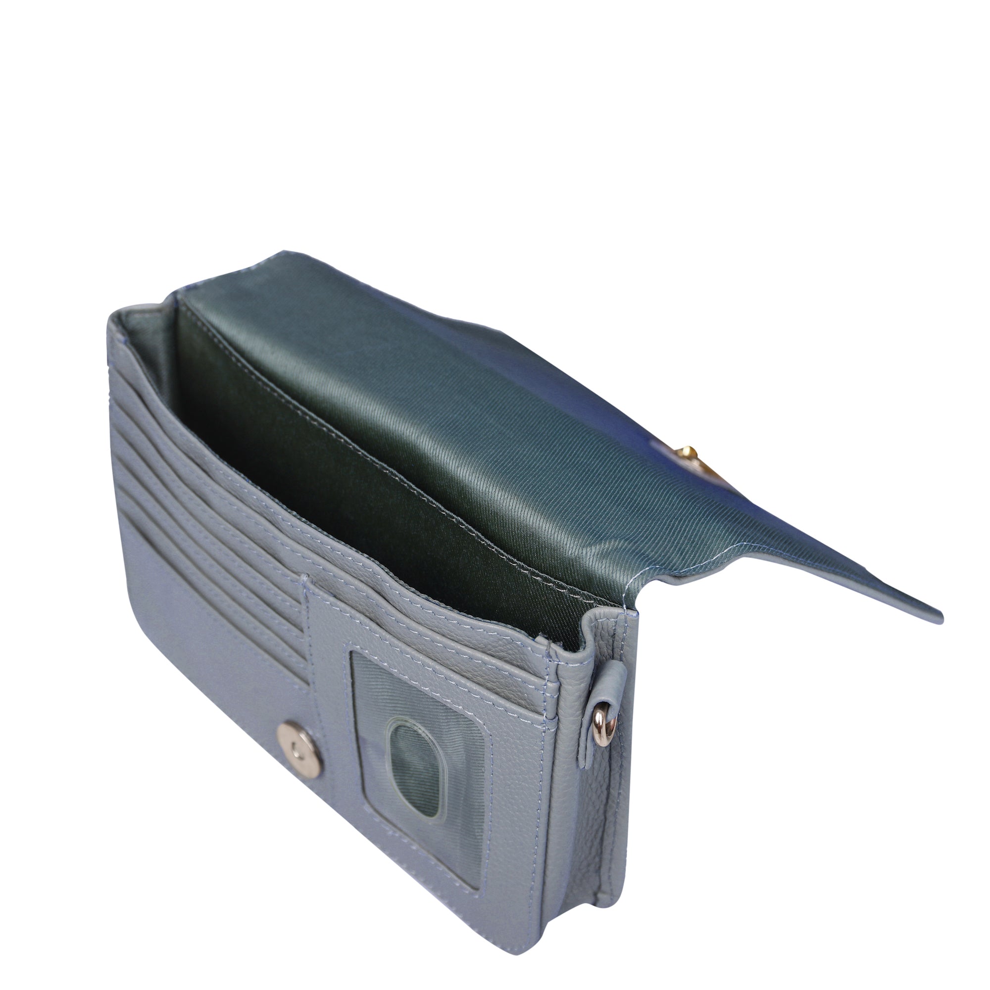 Genuine Leather Navy Blue Crossbody Shoulder Bag for Men & Women – Sling Messenger Bag for Work, Business, Travel & Daily Use