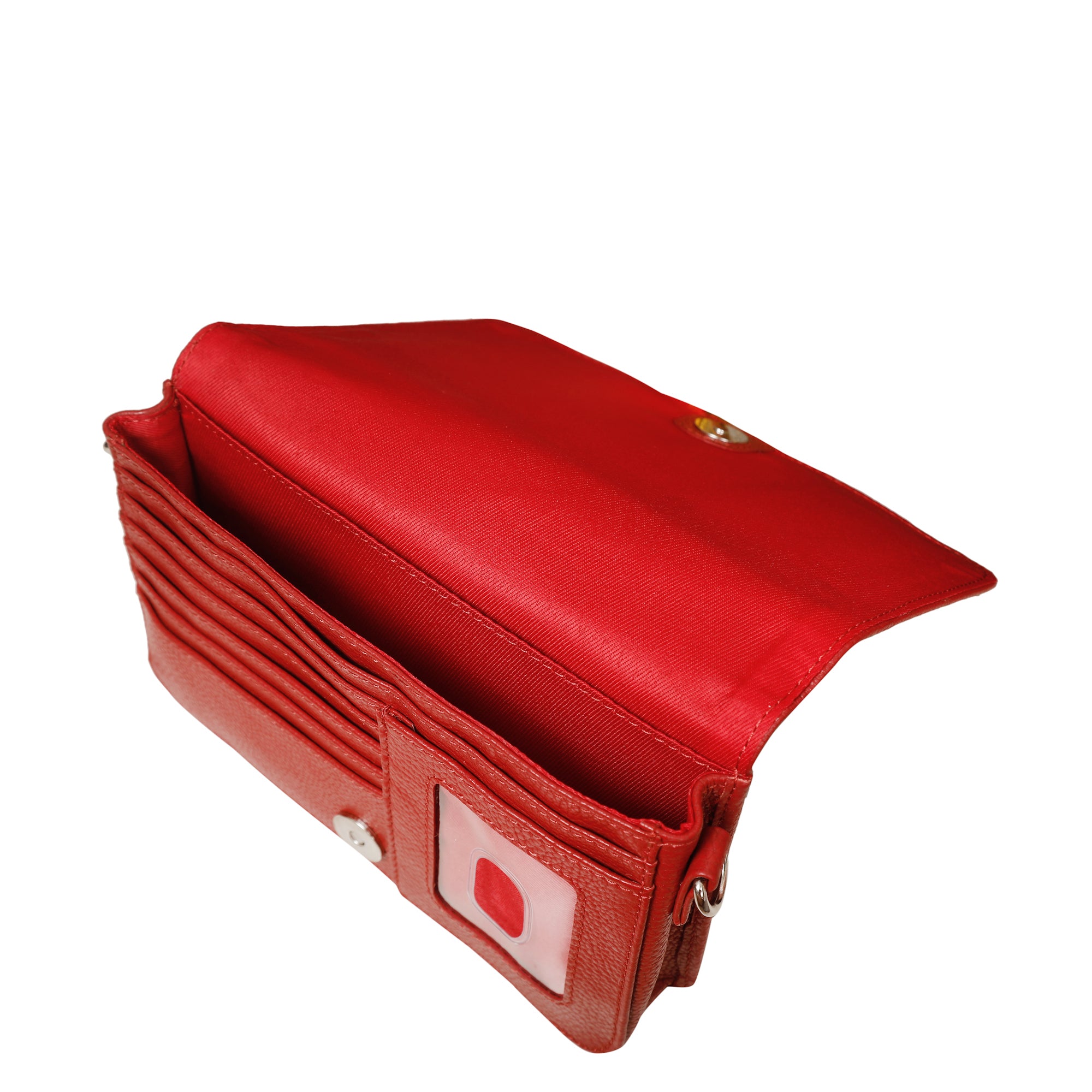 Genuine Leather Red Crossbody Shoulder Bag for Men & Women – Sling Messenger Bag for Work, Business, Travel & Daily Use