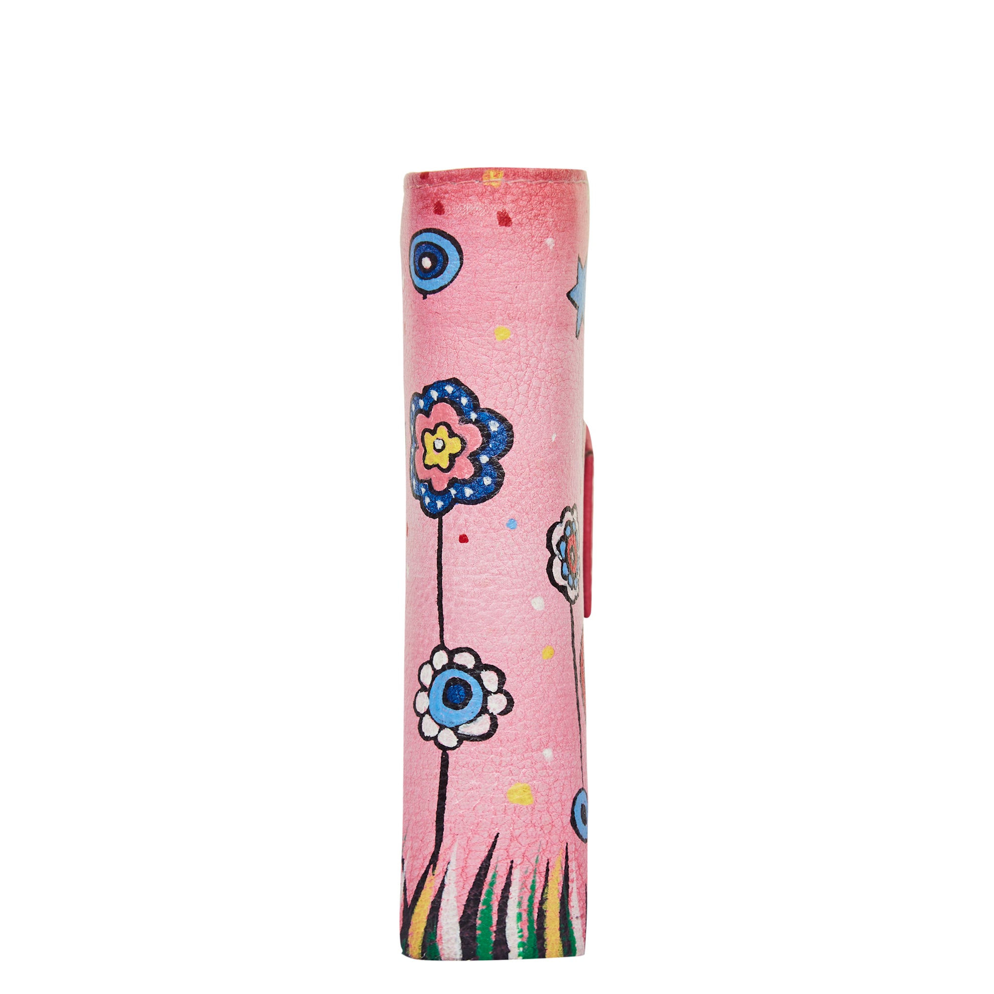 Women’s Hand-Painted Trifold Wallet with Cat Design