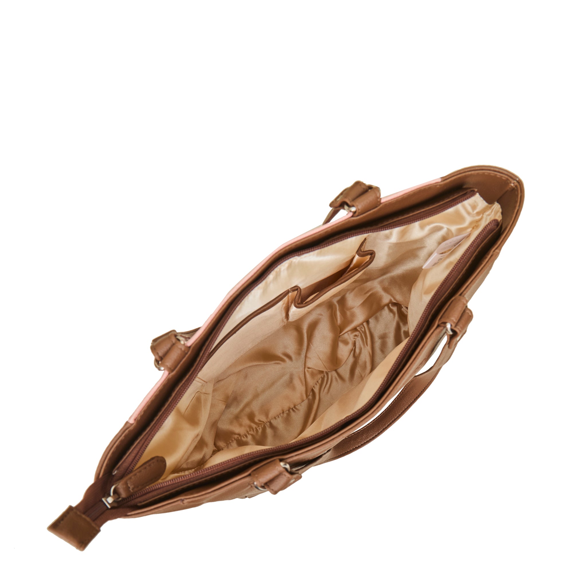 Genuine Leather Ladies' Shoulder Tote Bag– Printed Top Handle Handbag for Women – Work, Travel & Daily Use