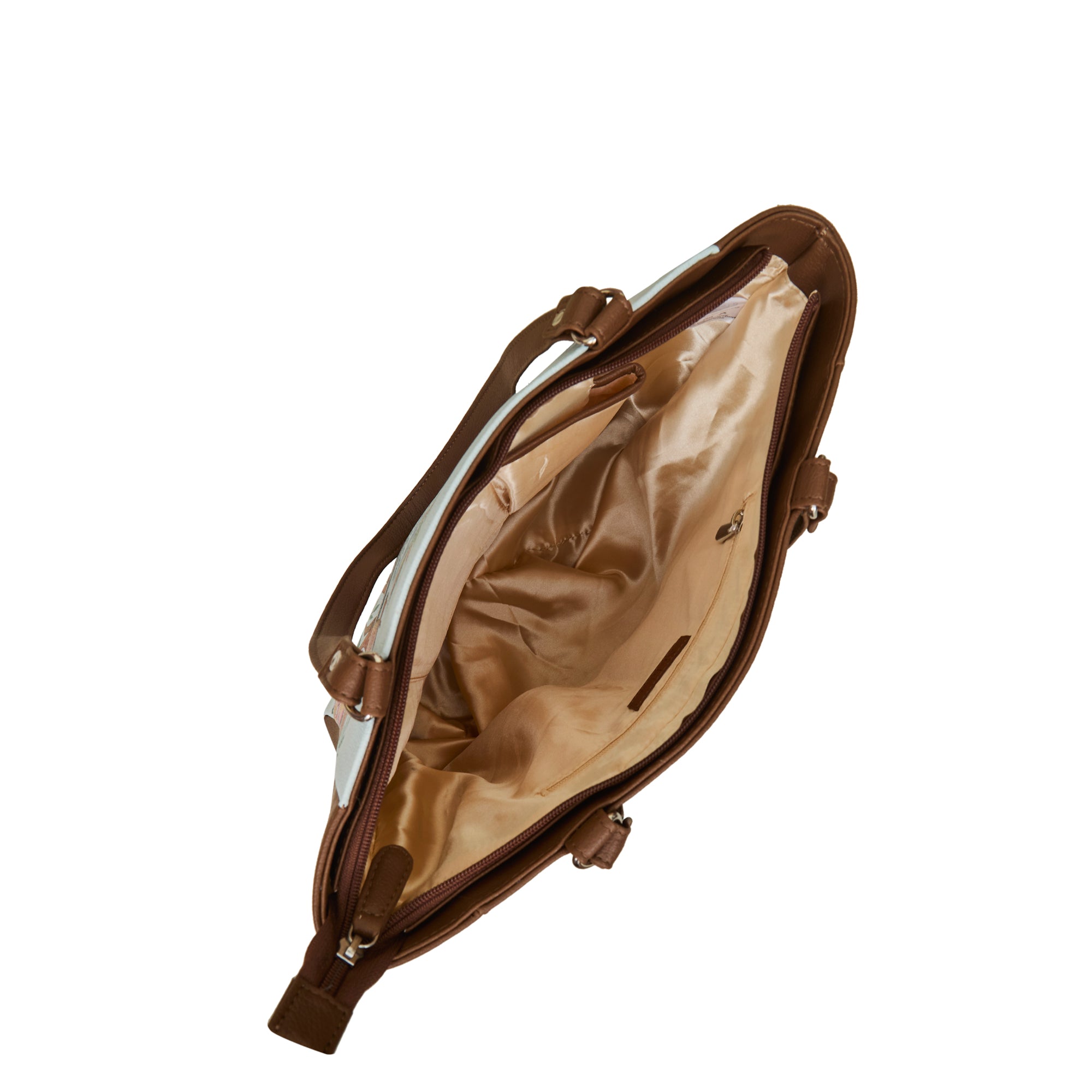 Genuine Leather Ladies' Shoulder Tote Bag– Printed Top Handle Handbag for Women – Work, Travel & Daily Use