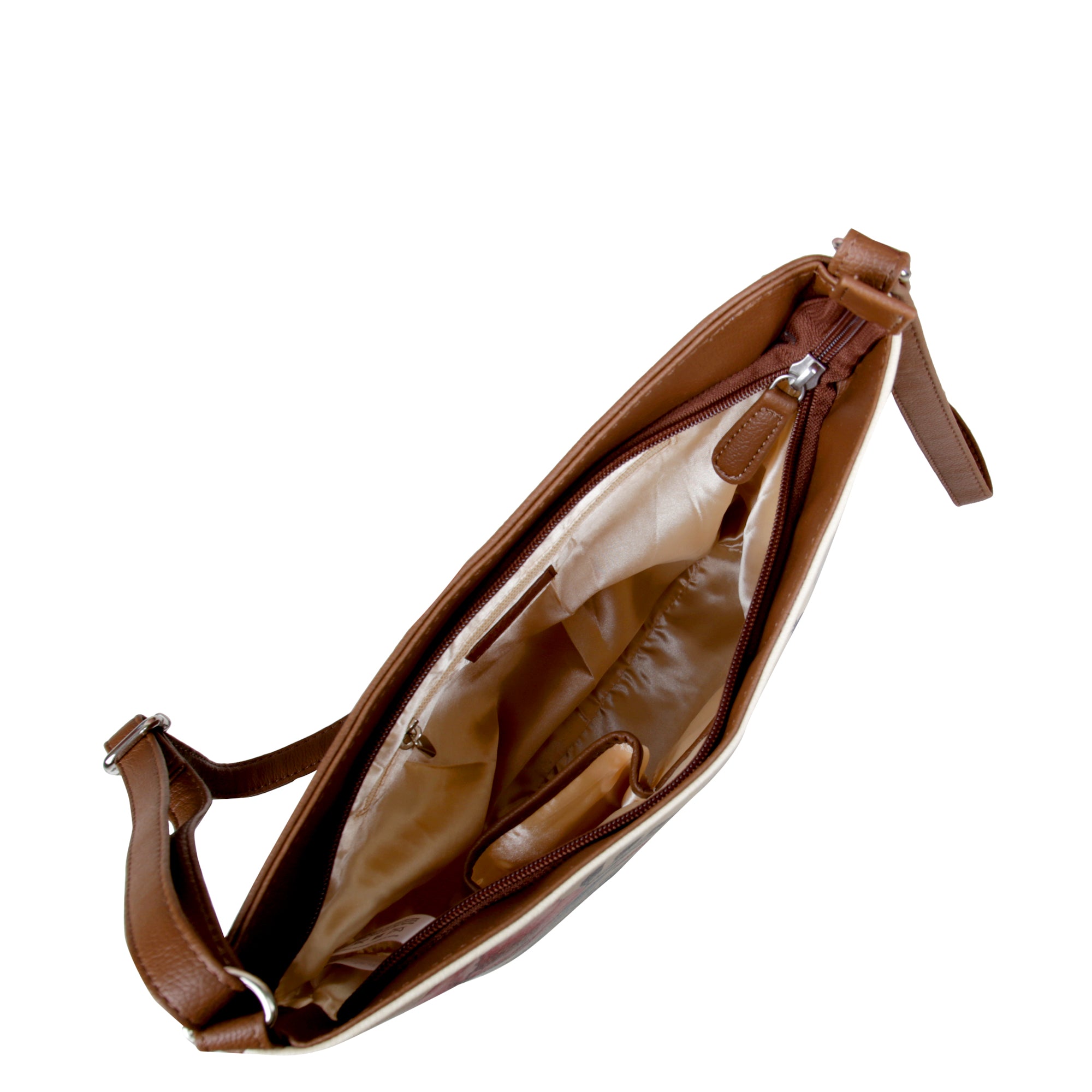 Printed Leather Crossbody Bag – Adjustable Sling & Over the Shoulder Bag for Women – Stylish Handbag & Travel Purse