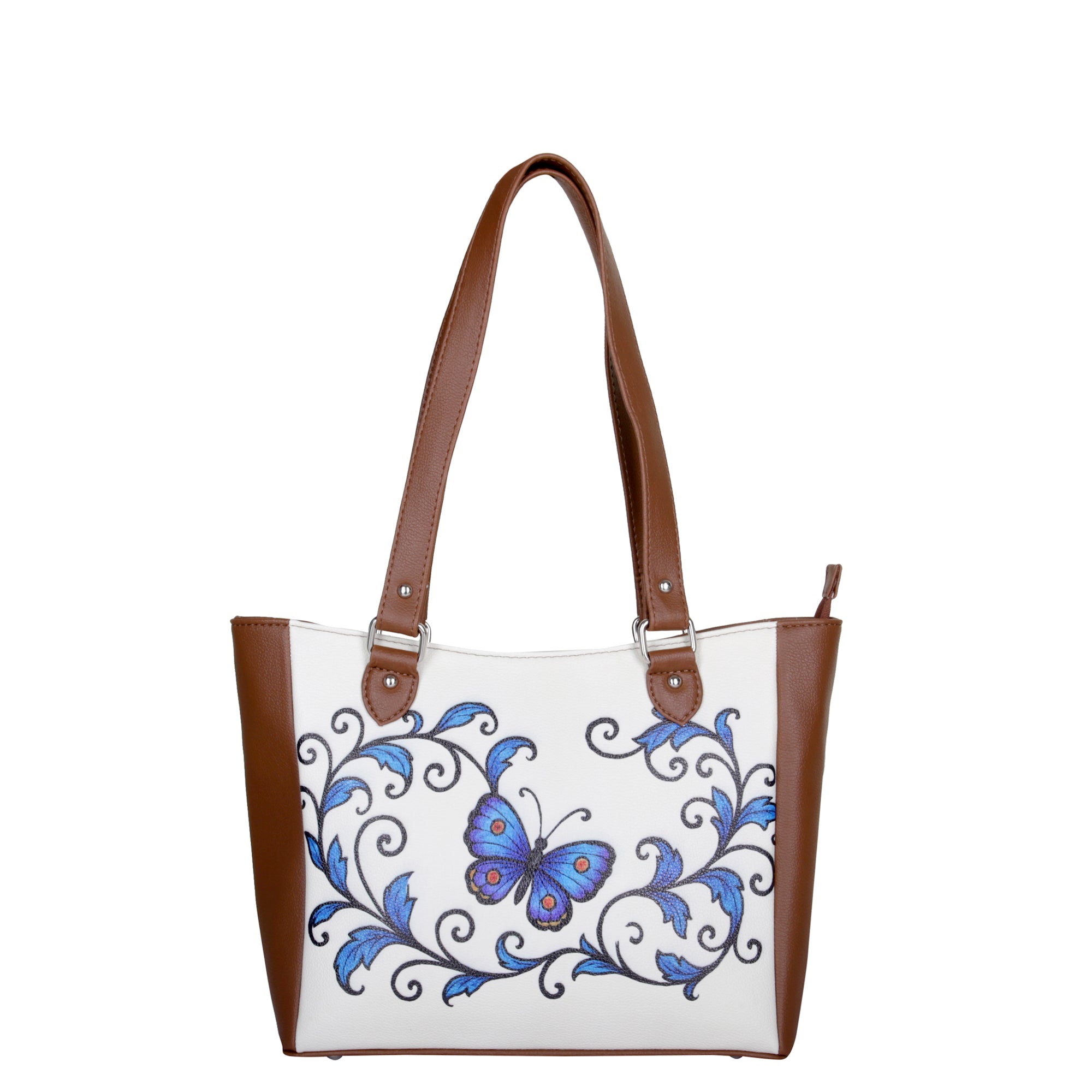 Ladies’ Printed Leather Shoulder Tote Bag– Handbag, Sling & Top Handle Purse – Ideal for Office, Travel & Everyday Use