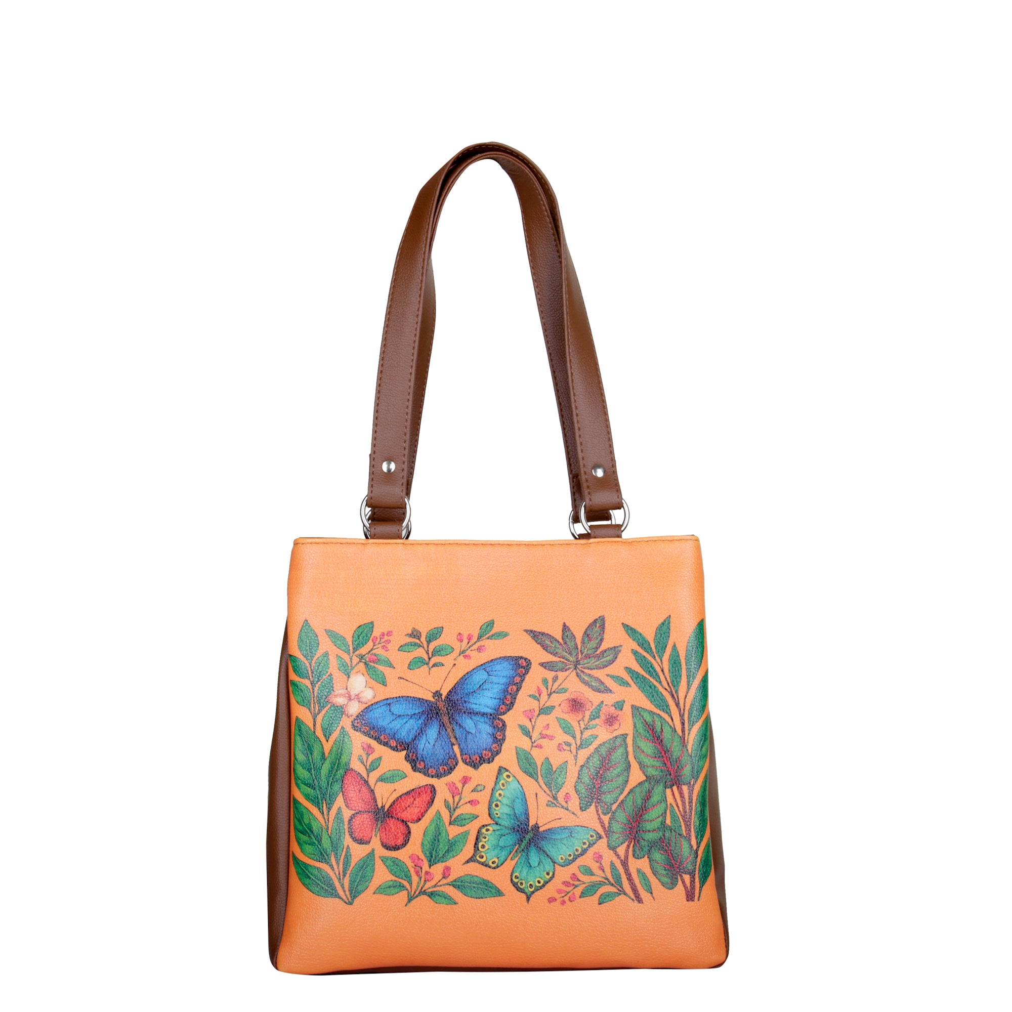 Women’s Printed Leather Tote Shoulder Bag – Multi-Compartment Handbag for Daily Use, Work & Travel