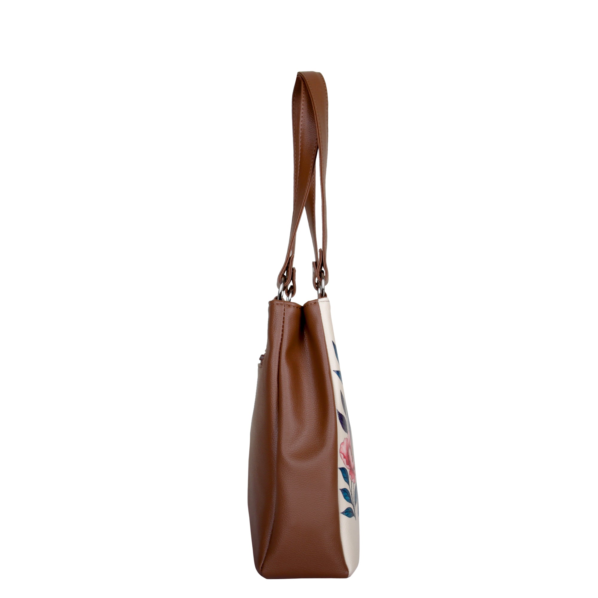 Women’s Printed Leather Tote Shoulder Bag – Multi-Compartment Handbag for Daily Use, Work & Travel