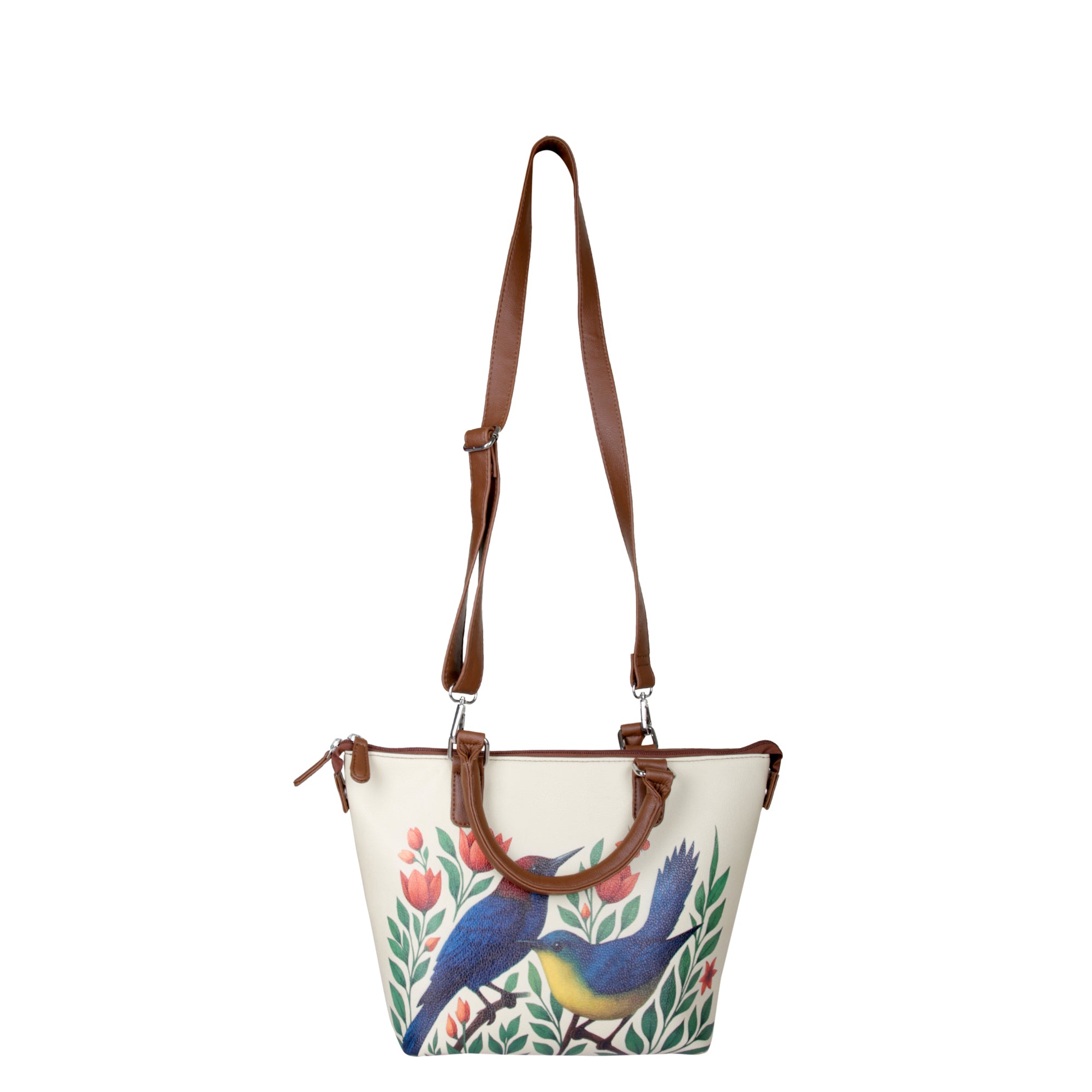 Women’s Genuine Leather 3-in-1 Printed Convertible Shoulder Bag – Stylish Top Handle Crossbody & Handbag Purse – Everyday Use