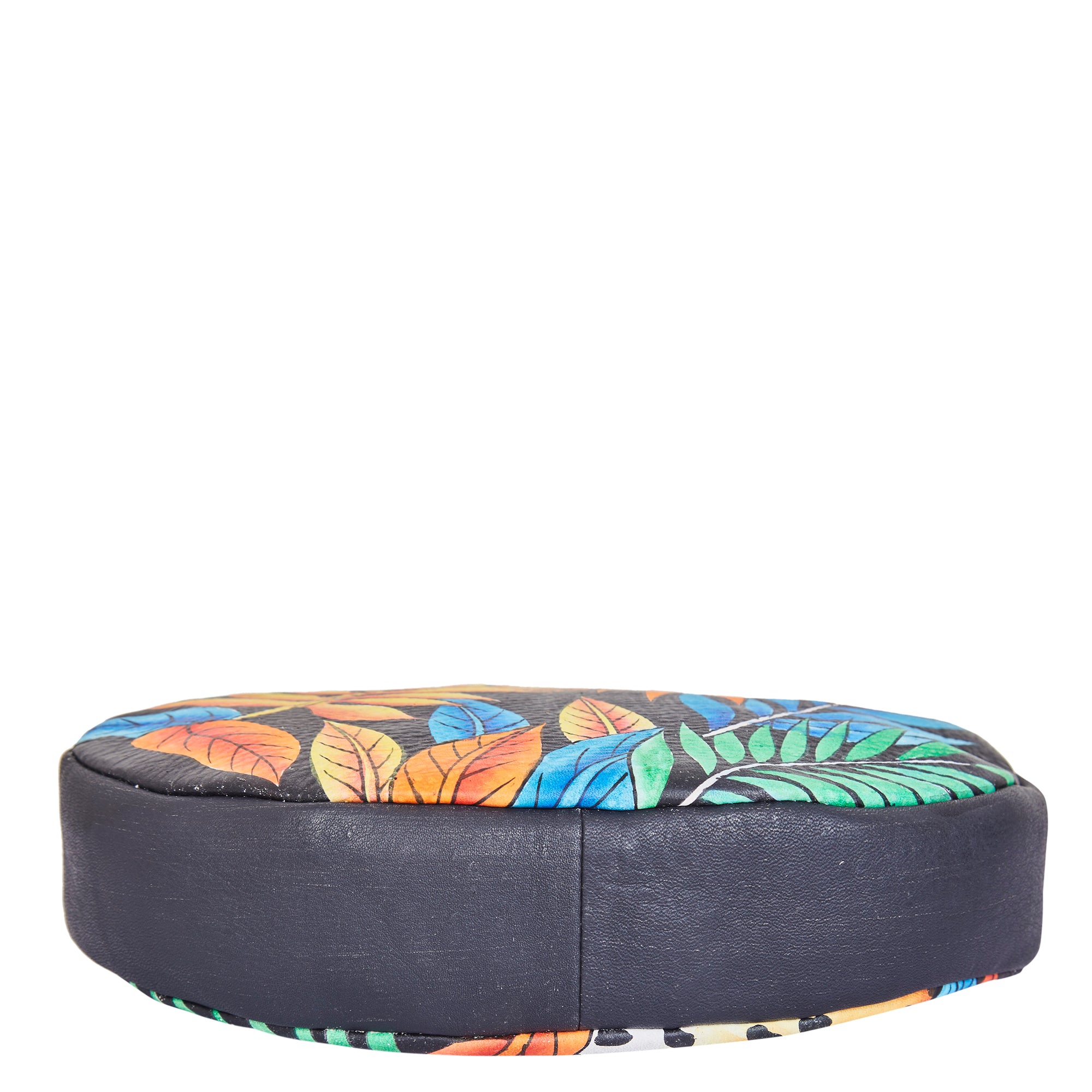 Sishka Hand-Painted Female Leather Fanny Pack – Leopard Art, Stylish Belt Bag & Shoulder Purse with Adjustable Crossbody Strap.