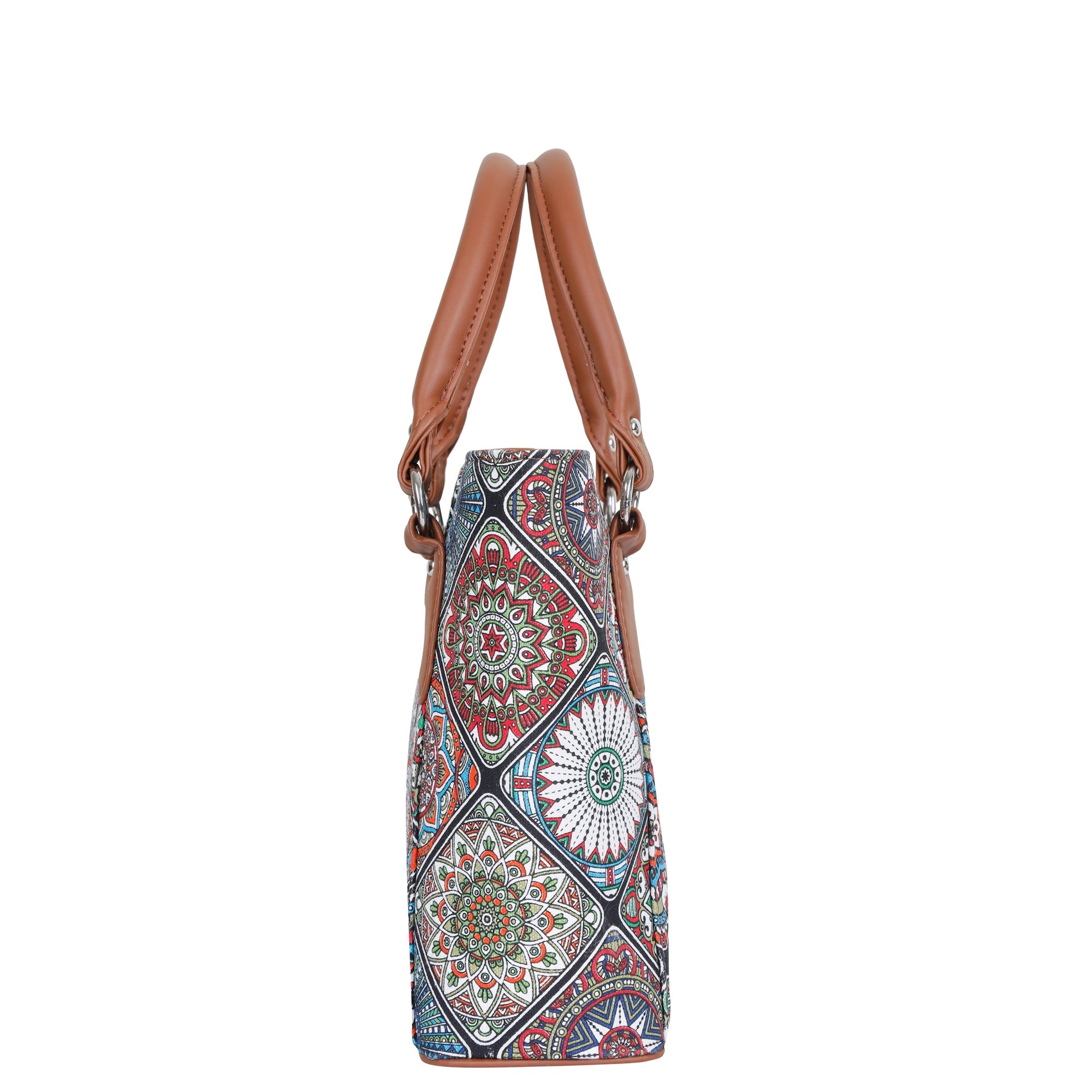 Sishka Multicolour Hand Bag – Canvas Tote & Shoulder Purse for Women’s Daily Use