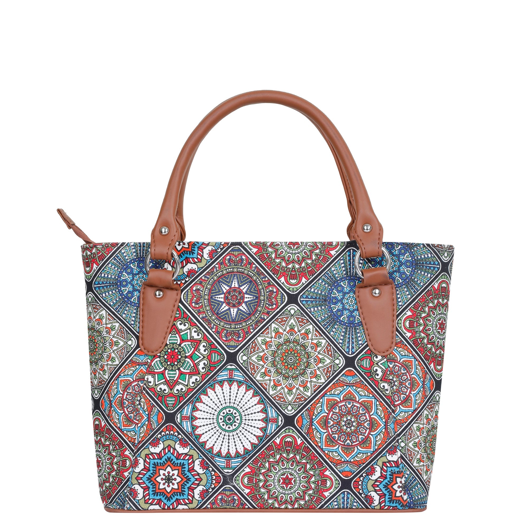 Sishka Multicolour Hand Bag – Canvas Tote & Shoulder Purse for Women’s Daily Use