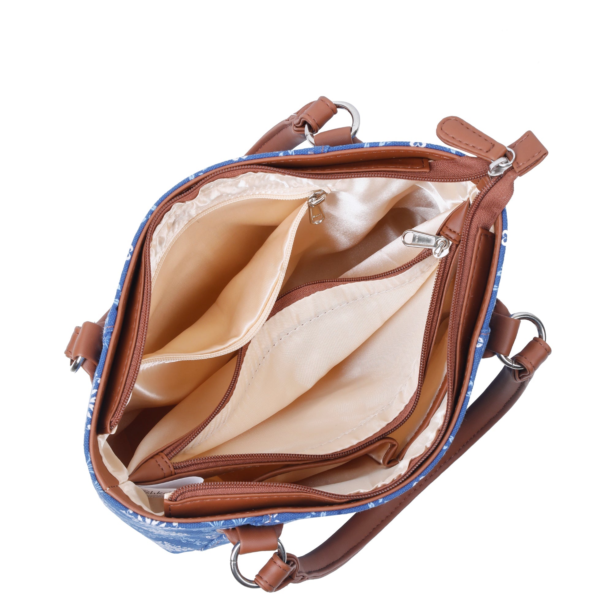 Sishka Blue Hand Bag –Stylish Canvas Shoulder Tote for Women’s Travel & Work Use