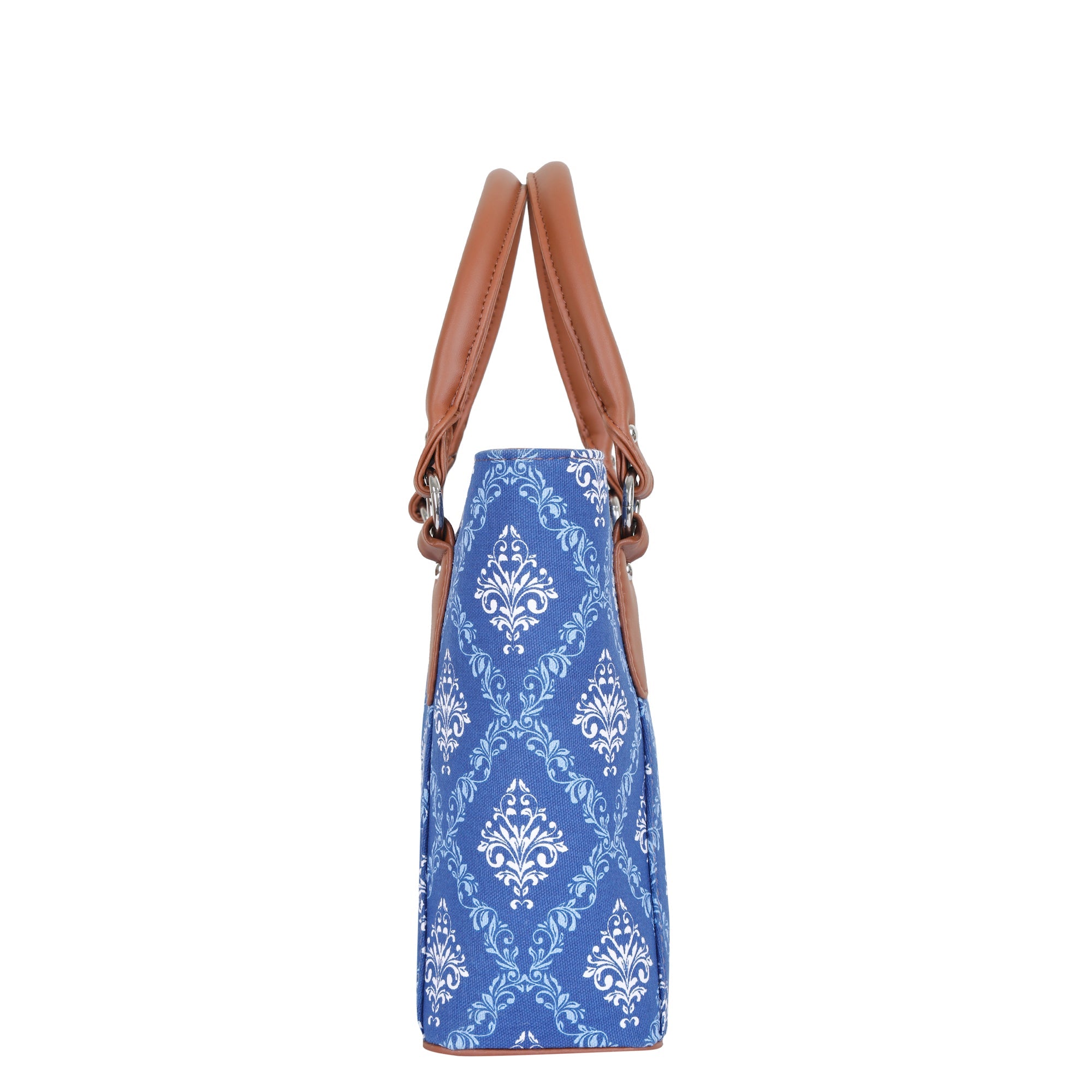 Sishka Blue Hand Bag –Stylish Canvas Shoulder Tote for Women’s Travel & Work Use