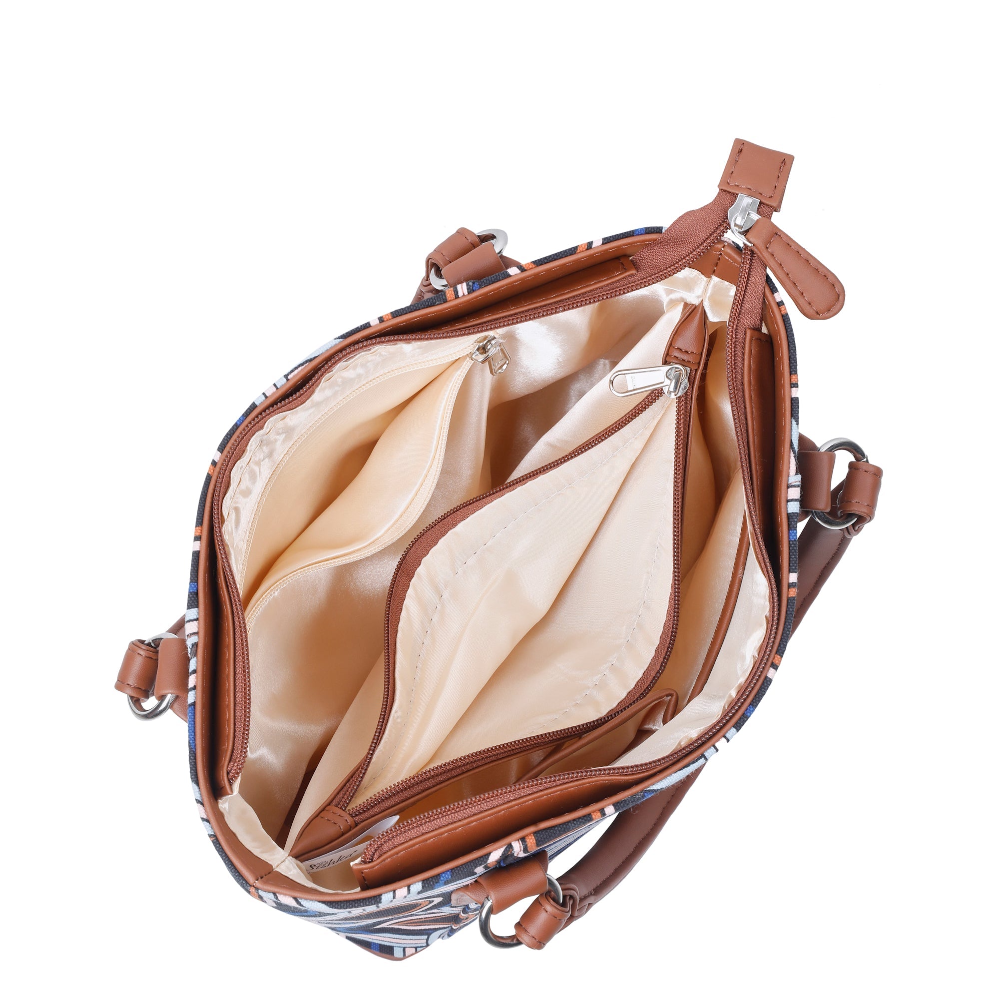 Sishka Abstract Hand Bag – Canvas Satchel & Top Handle Bag for Ladies Daily Use