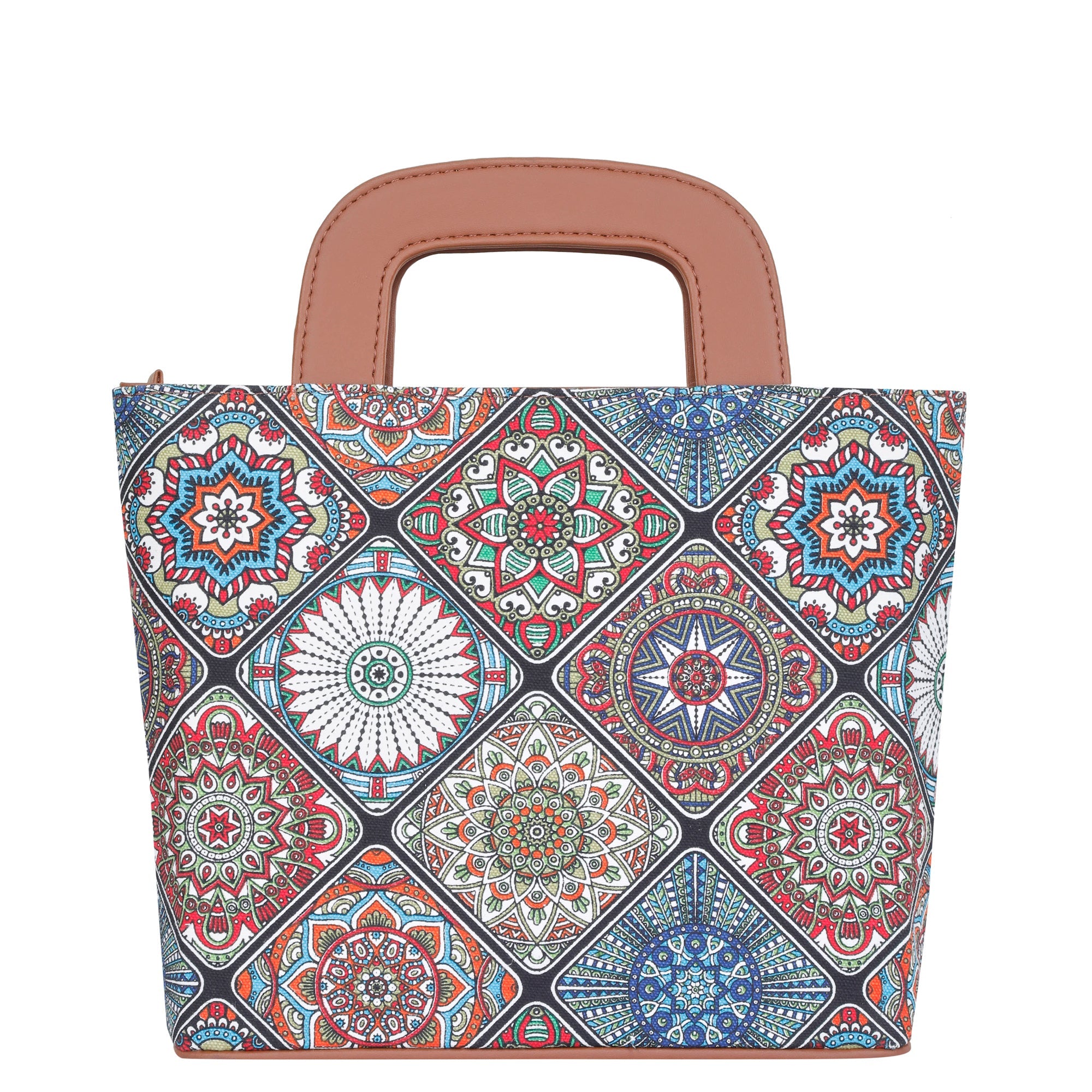 Sishka Multicolour Hand Bag – Canvas Shoulder Purse for Women’s Travel & Work