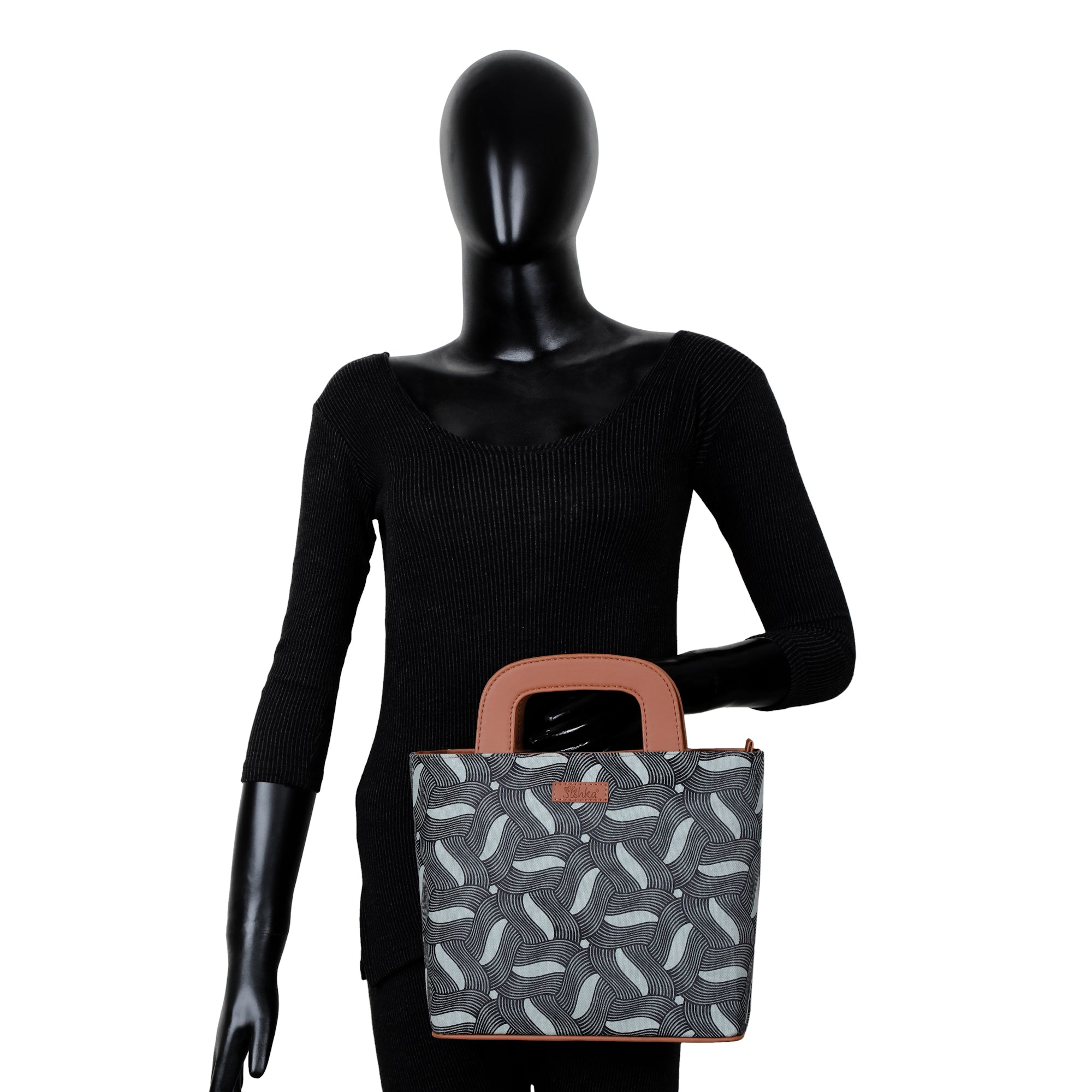 Sishka Olive Green Hand Bag – Canvas Satchel for Ladies’ Office & Casual Days